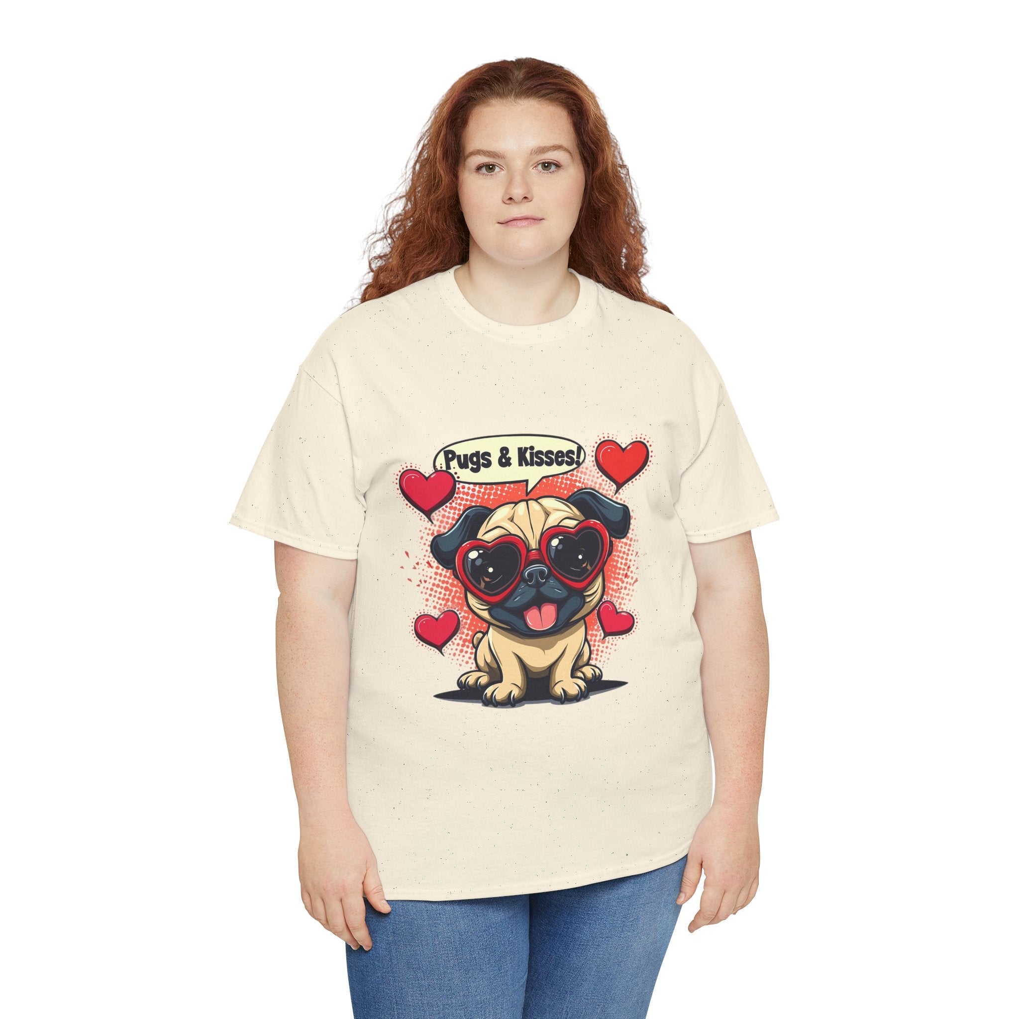 Pugs & Kisses Unisex Graphic T- Shirt Printify