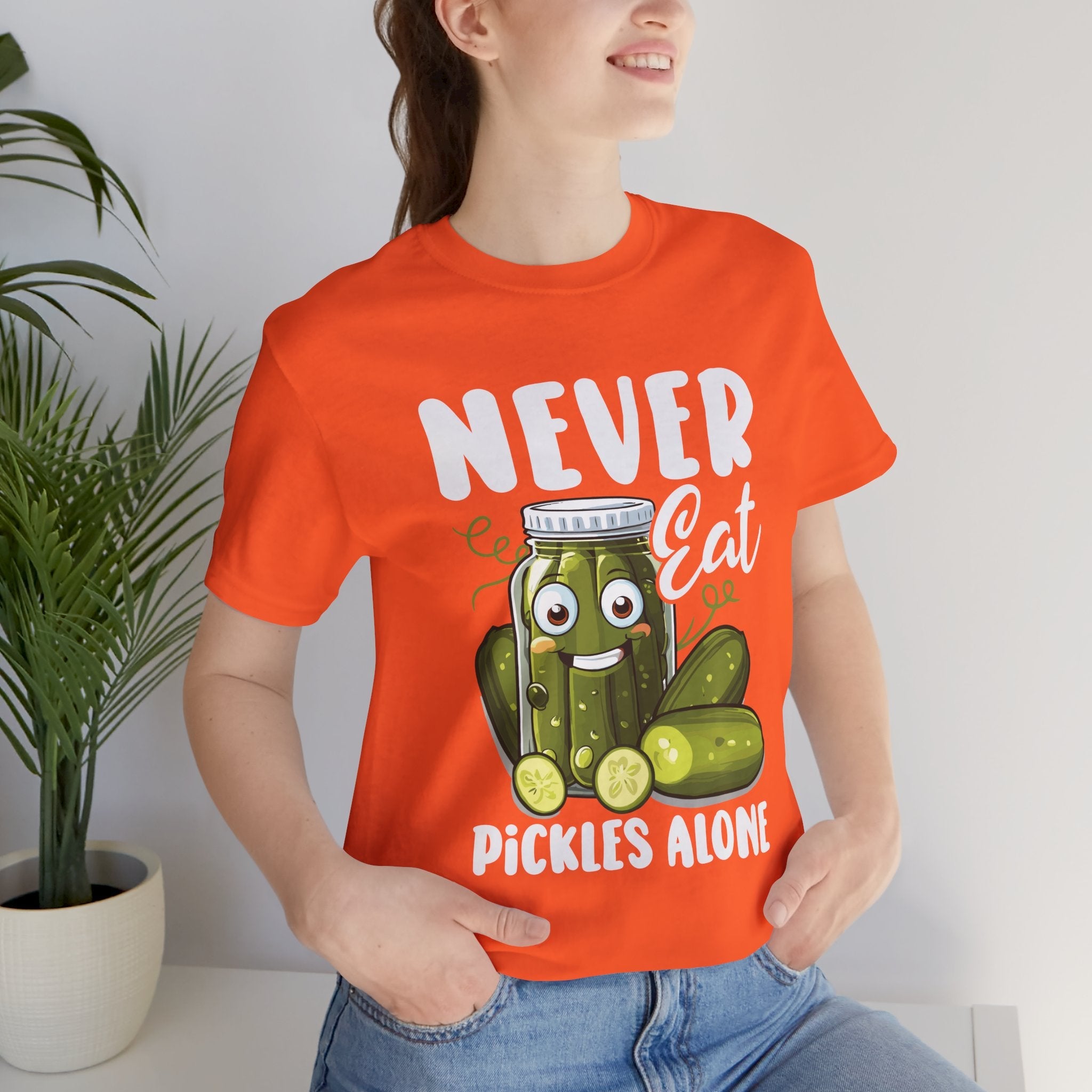 Never Eat Pickles Alone T-Shirt Printify