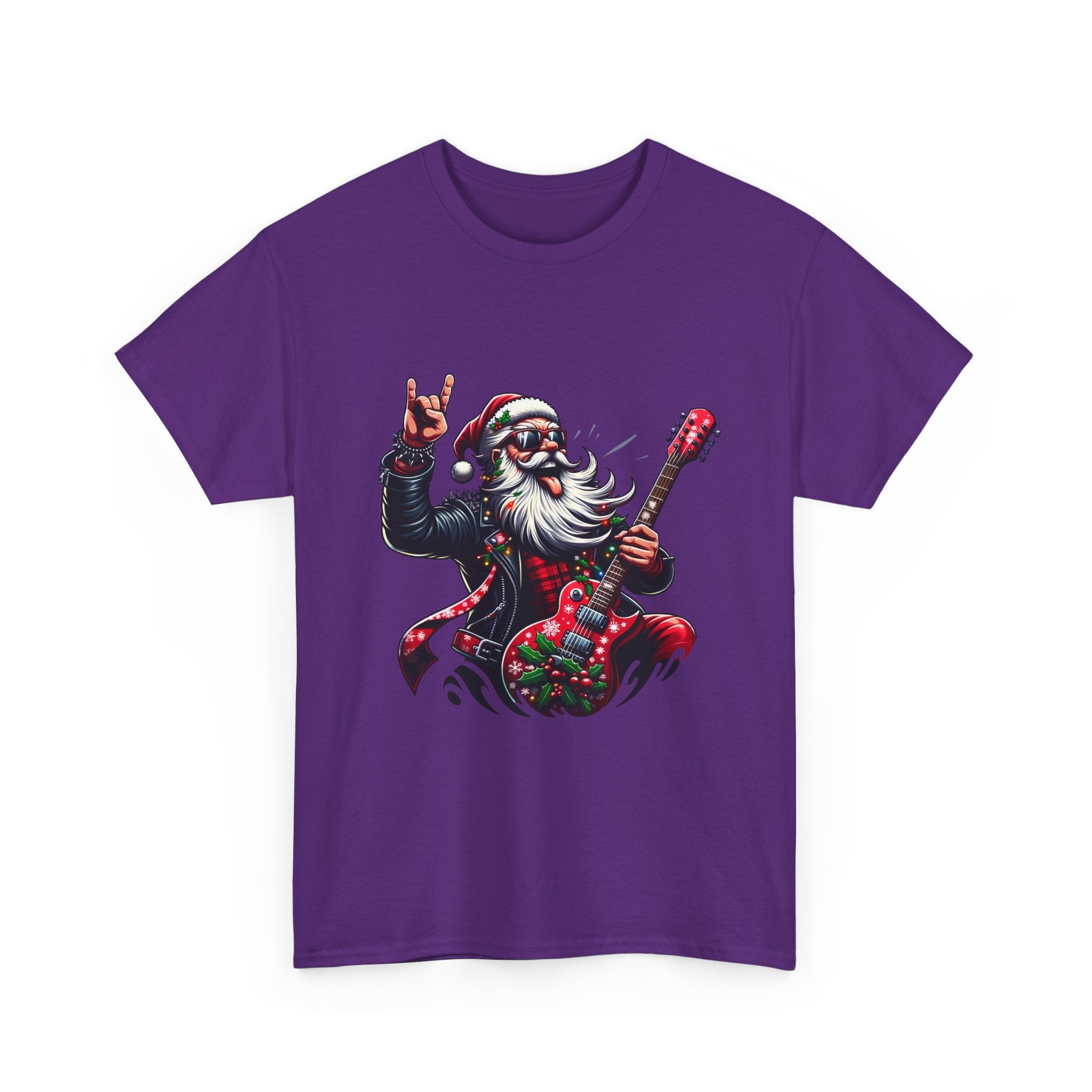 Rockin' Santa Unisex Graphic T- Shirt Printify