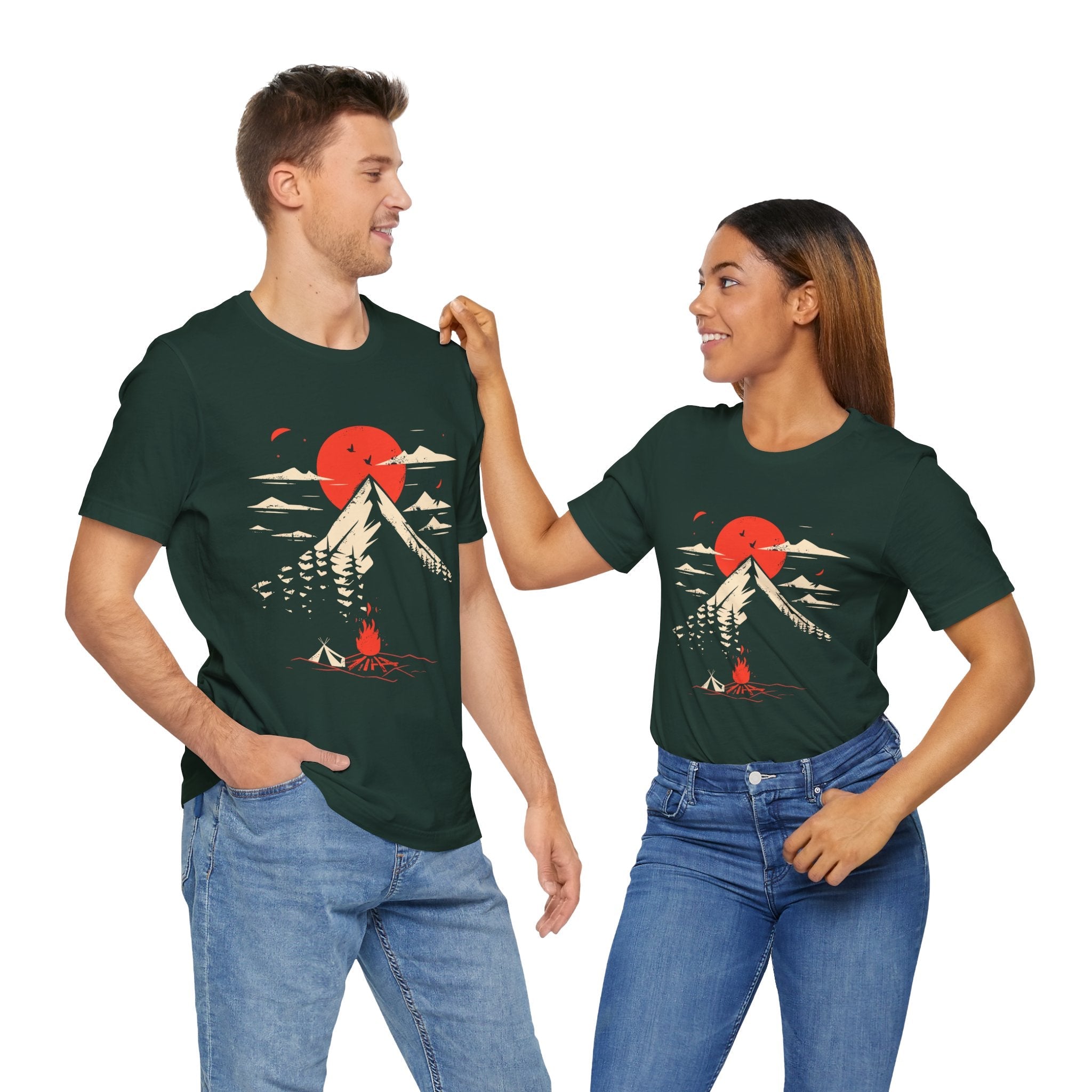 Mountain Adventure Graphic T-shirt Printify