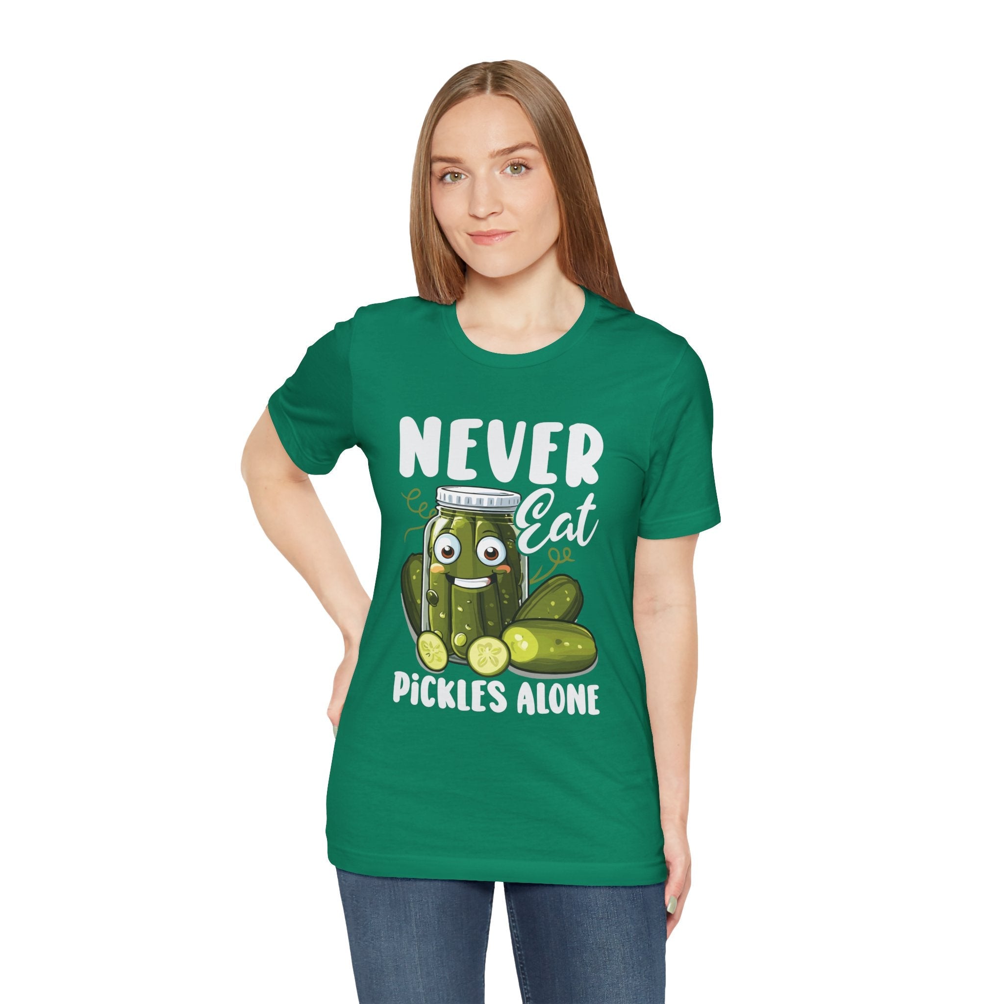 Never Eat Pickles Alone T-Shirt Printify
