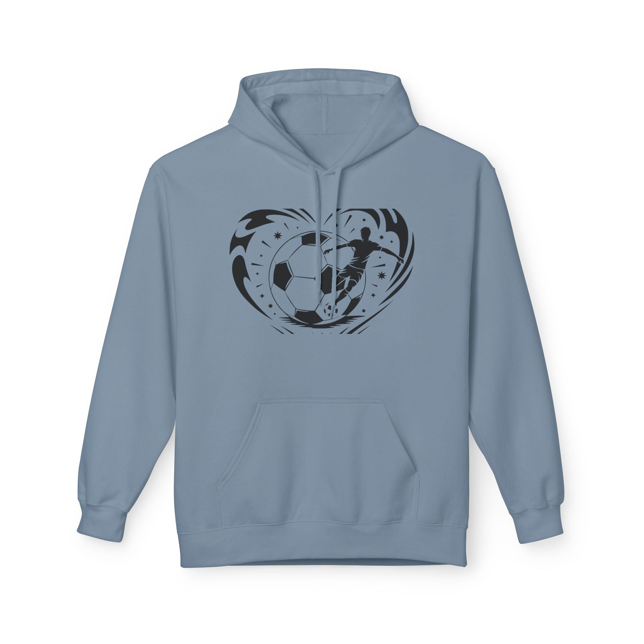 Soccer Heart Graphic Hoodie Printify