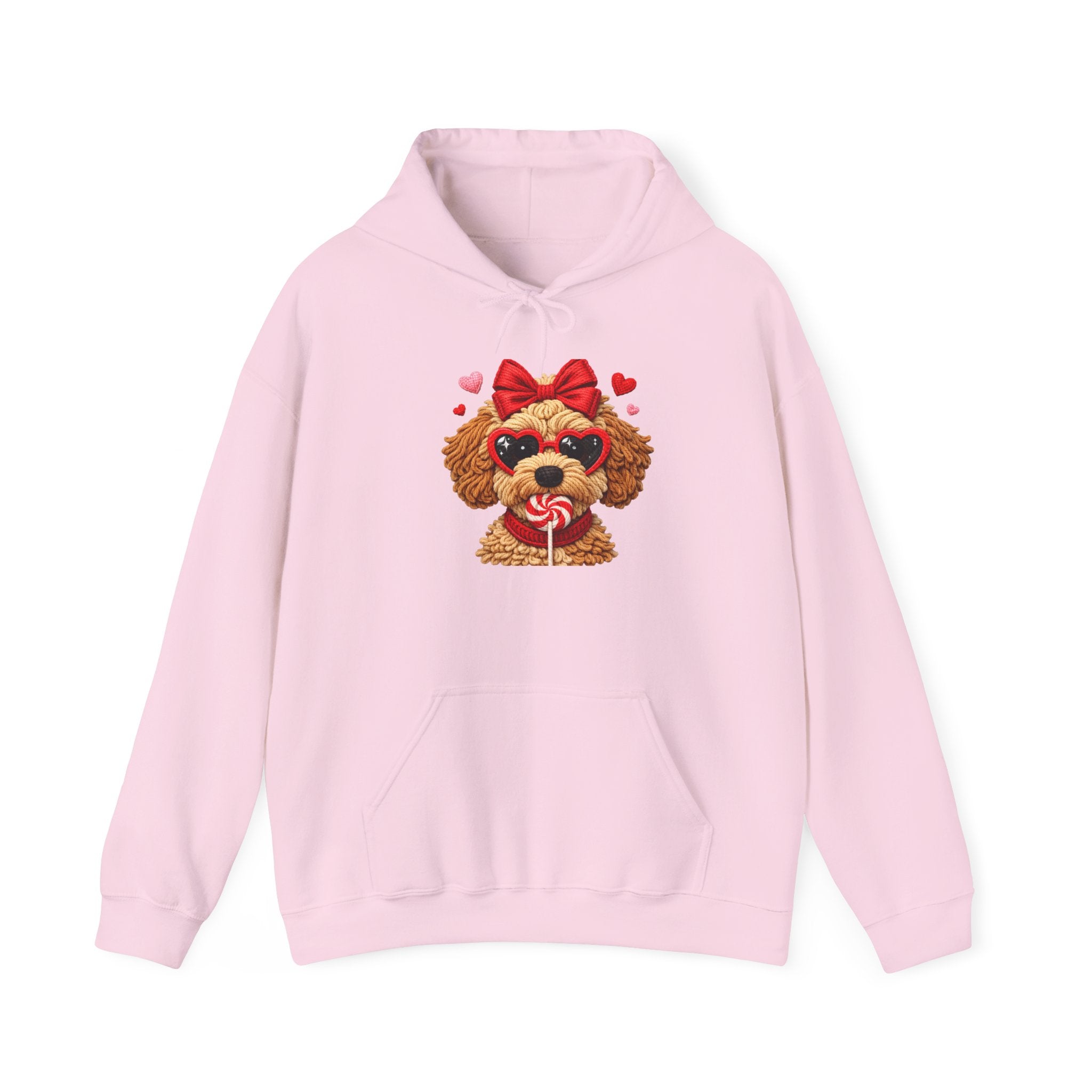Poodle Puppy Valentine Hoodie