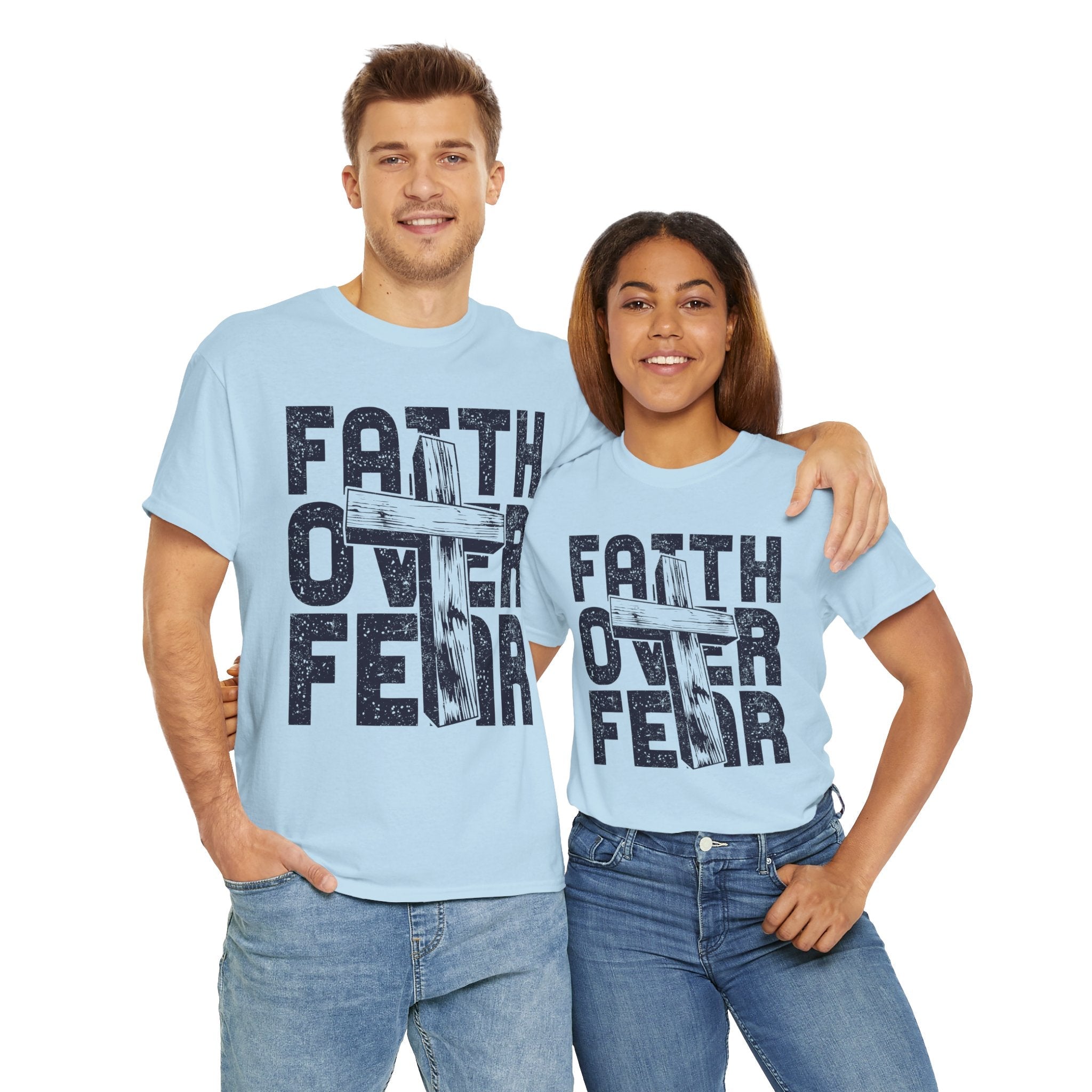Faith Over Fear Graphic T-Shirt Printify