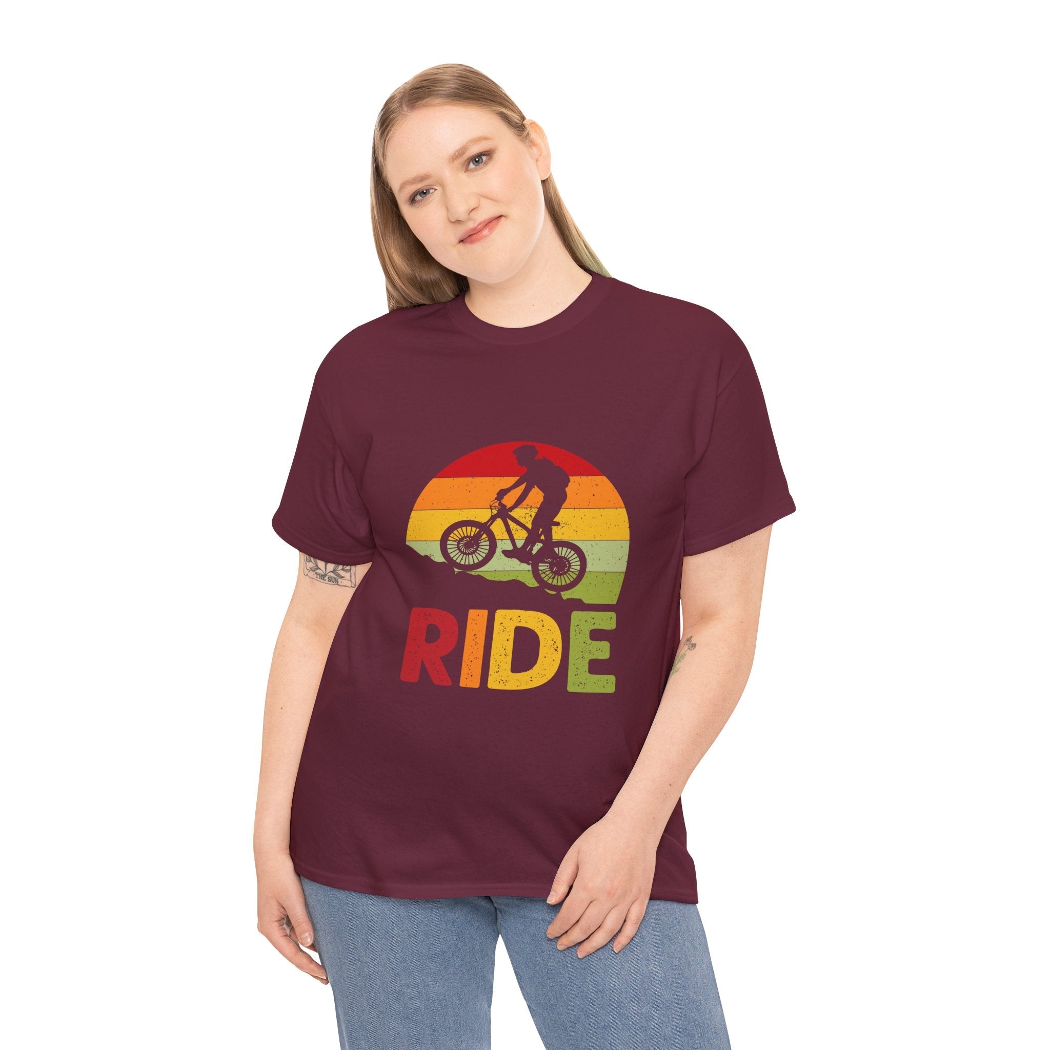 MTB Biking Graphic T-Shirt Printify