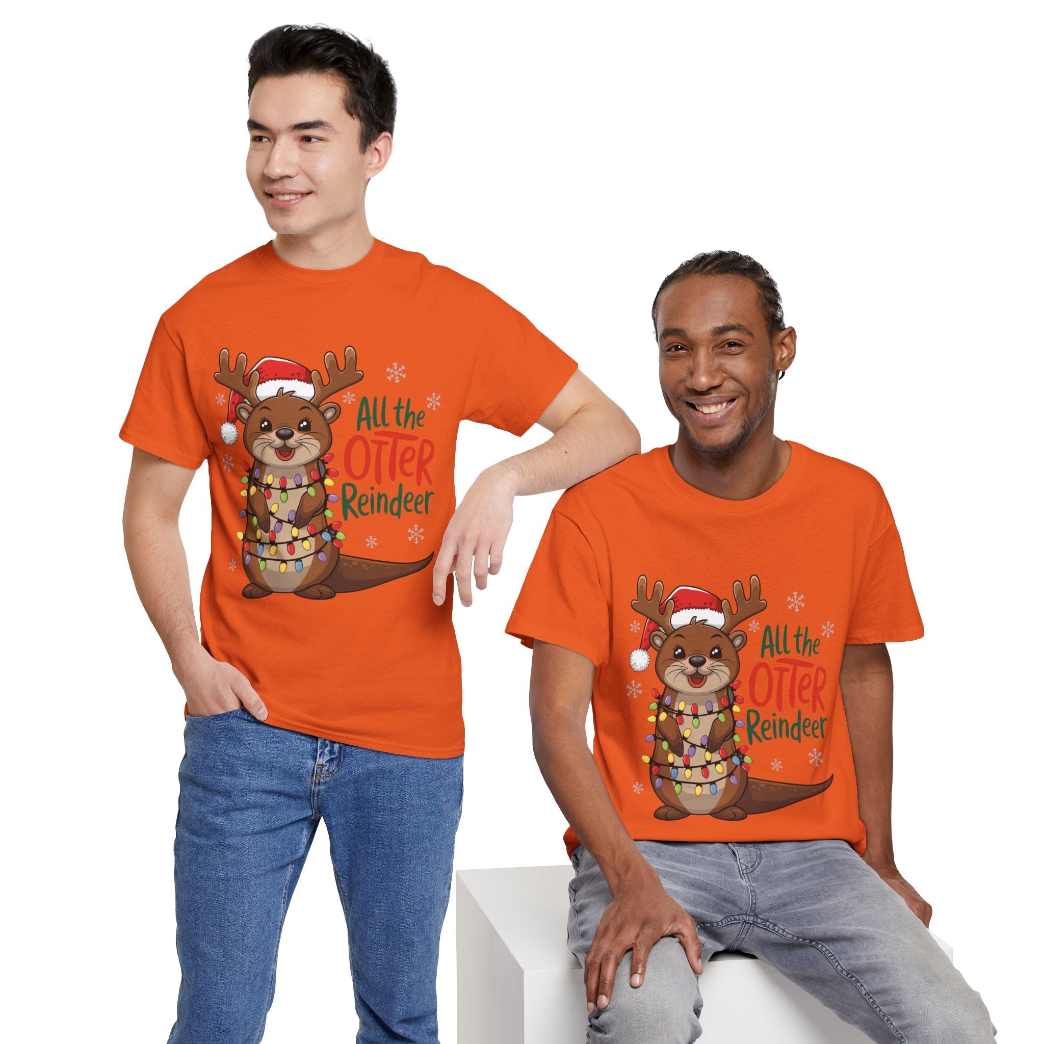 All the Otter Reindeer Cute T- Shirt Printify