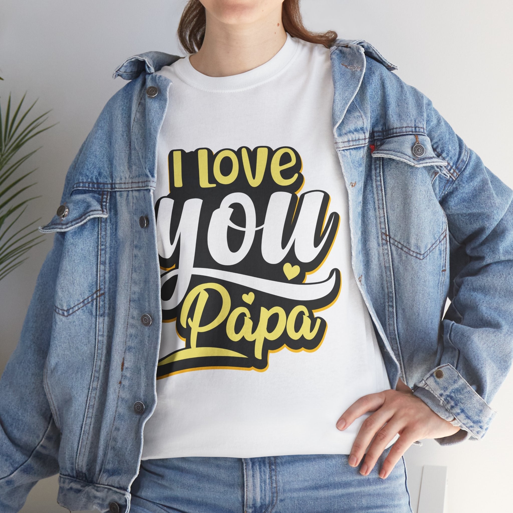 I Love You Papa Unisex Graphic T-Shirt Printify