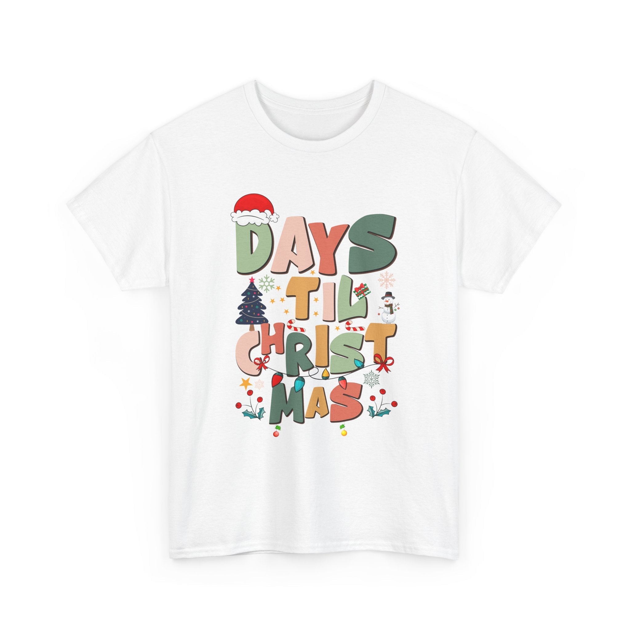 Christmas Countdown Holiday T-Shirt Printify