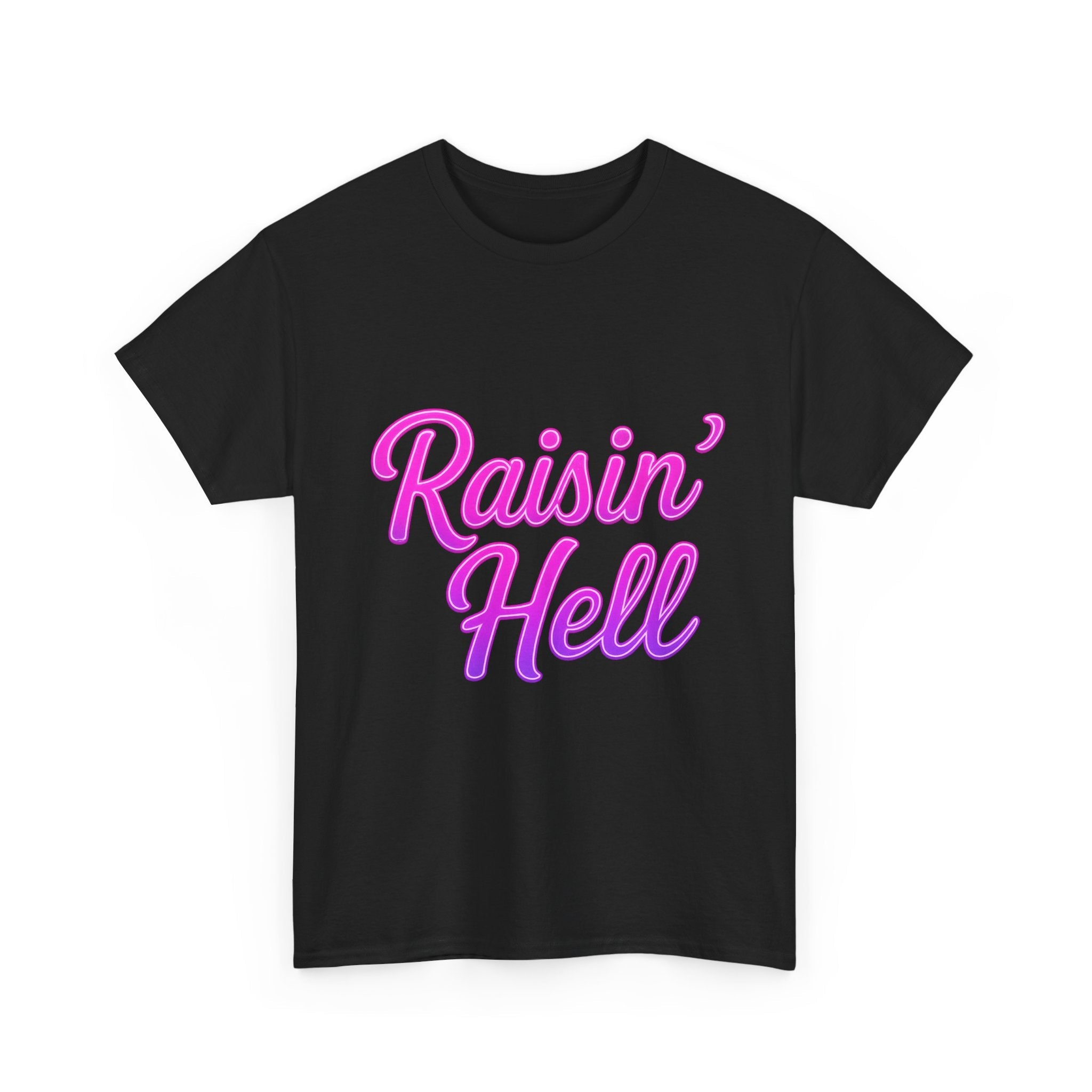 Raisin' Hell Neon Unisex Graphic T-Shirt Printify