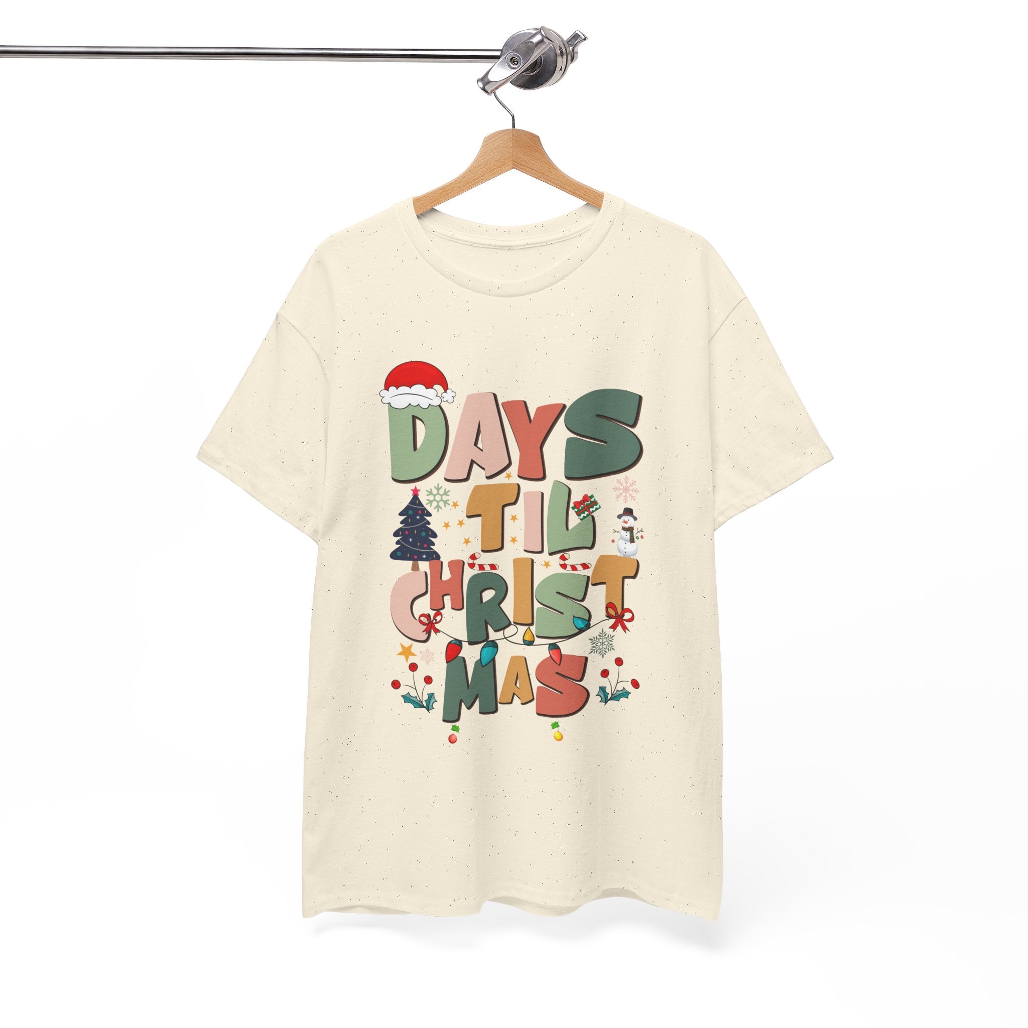 Christmas Countdown Holiday T-Shirt Printify