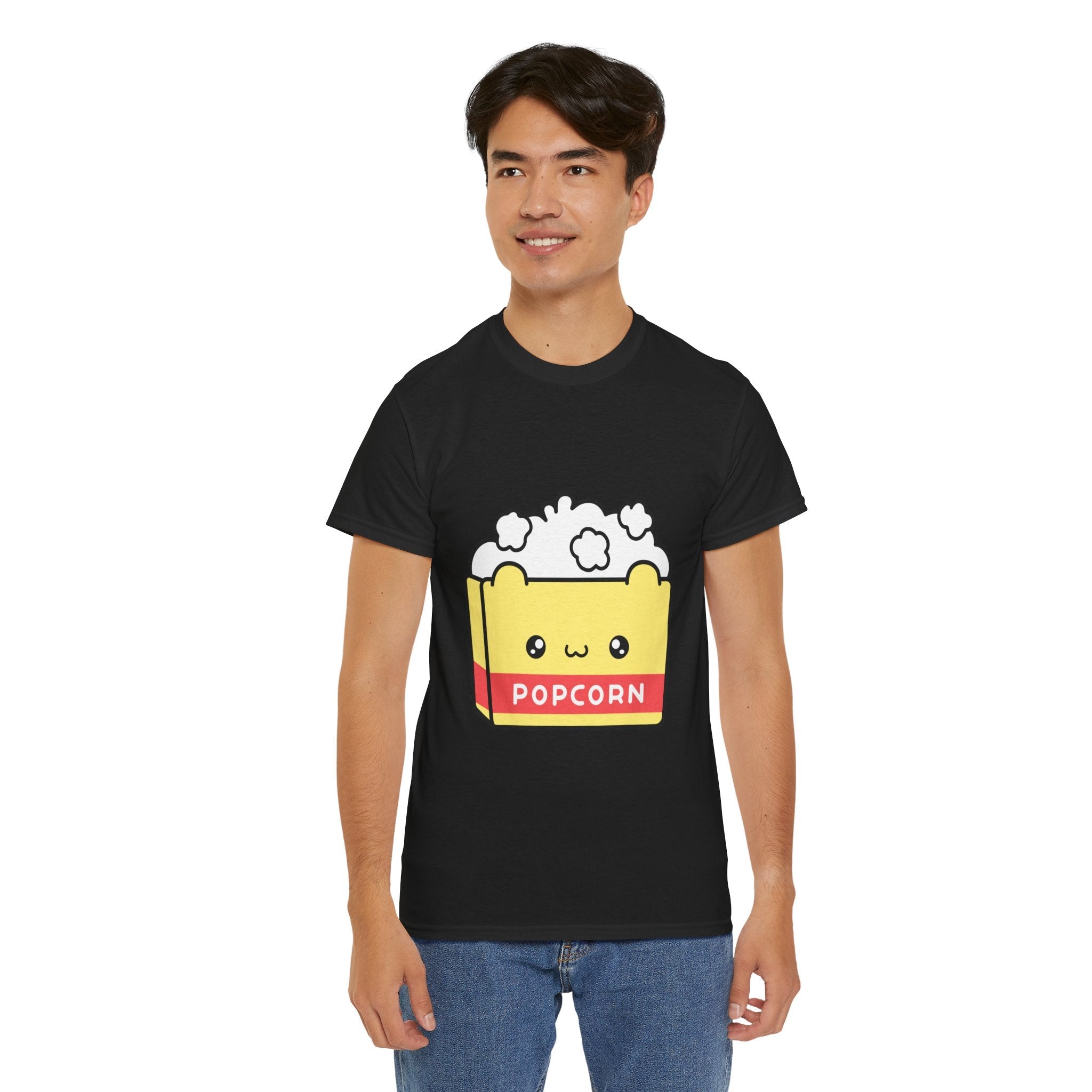 Cute Popcorn Graphic Movie T- Shirt Printify