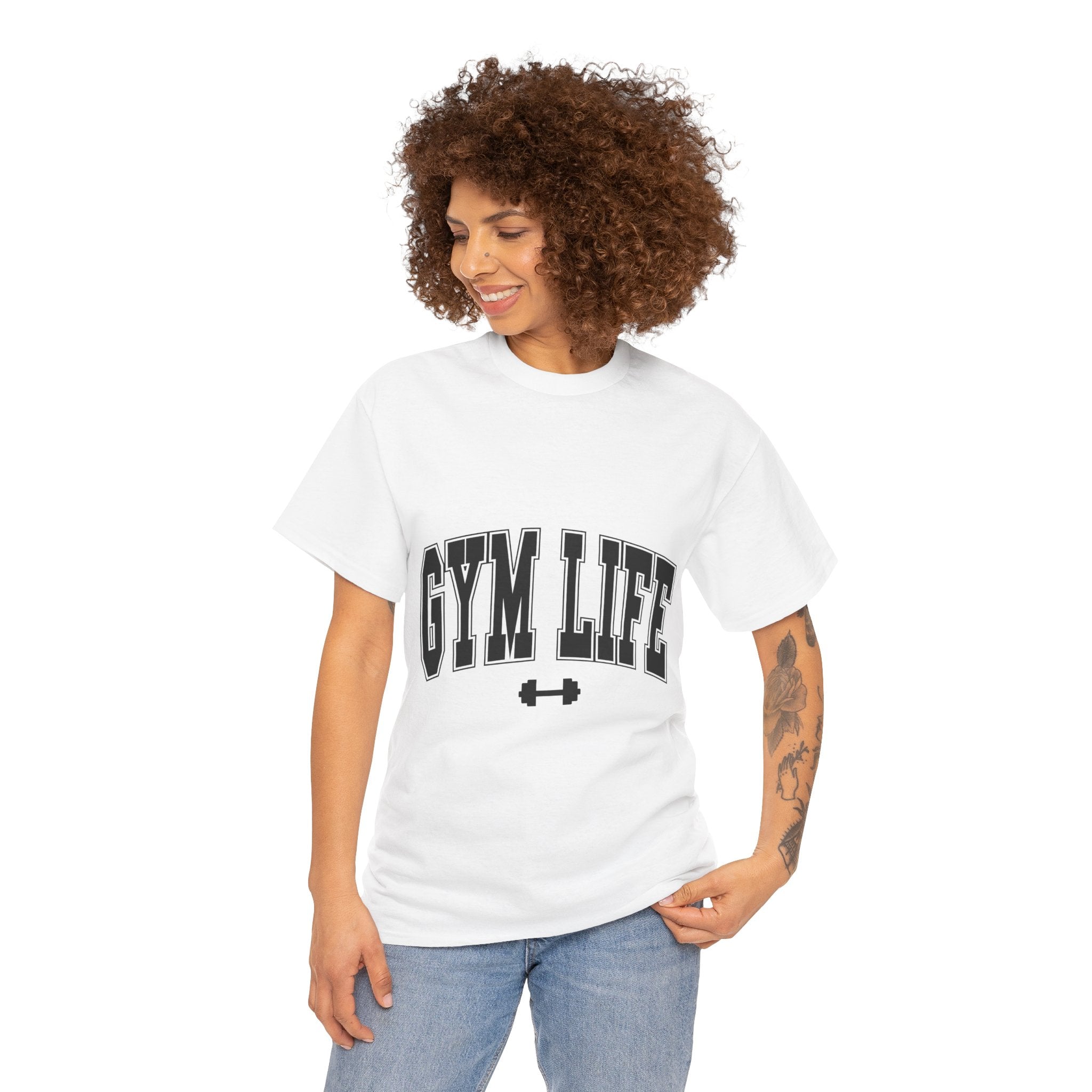 Gym Life Unisex Heavy Cotton T- Shirt Printify