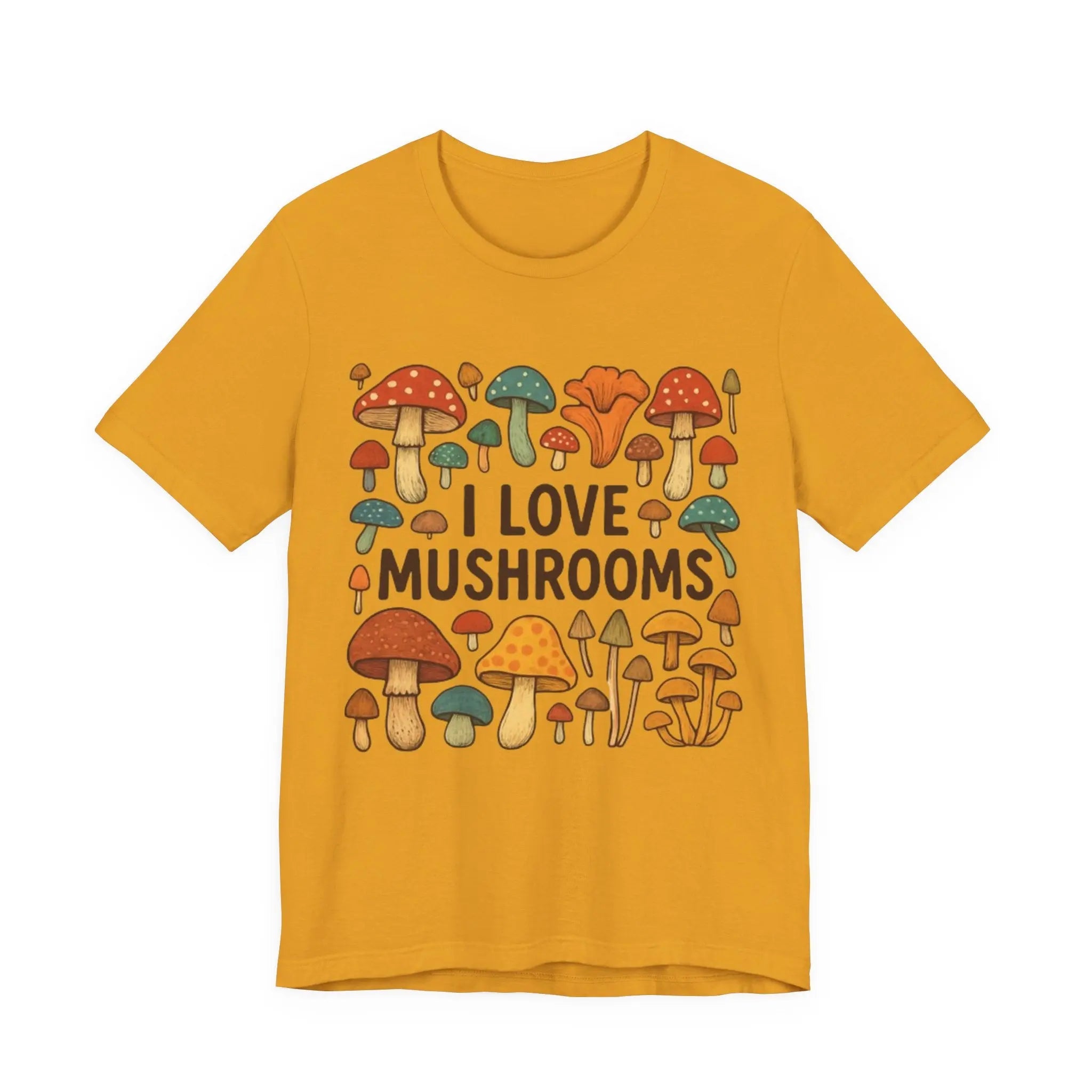 I Love Mushrooms Unisex T-Shirt - Crafted Looks