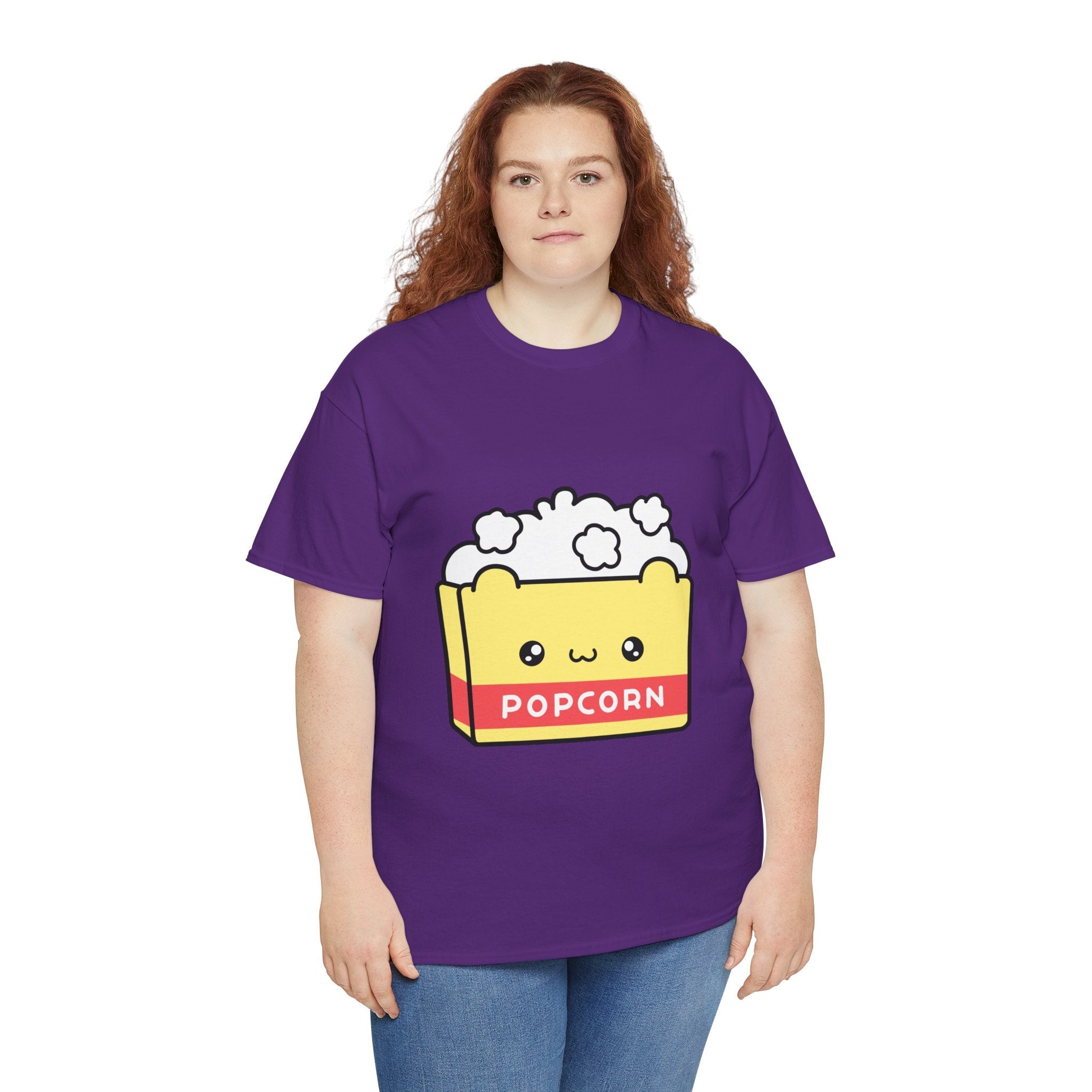 Cute Popcorn Graphic Movie T- Shirt Printify