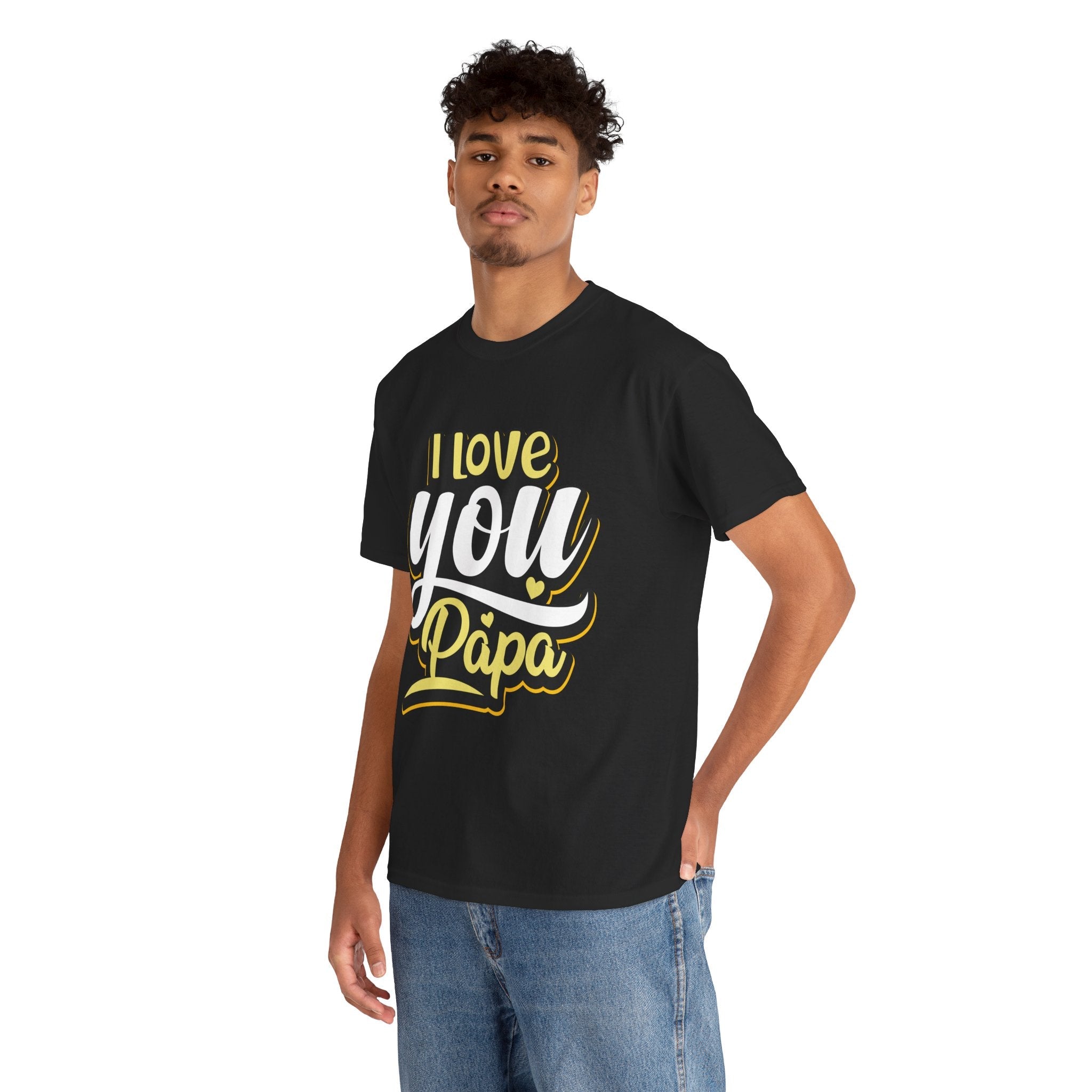 I Love You Papa Unisex Graphic T-Shirt Printify
