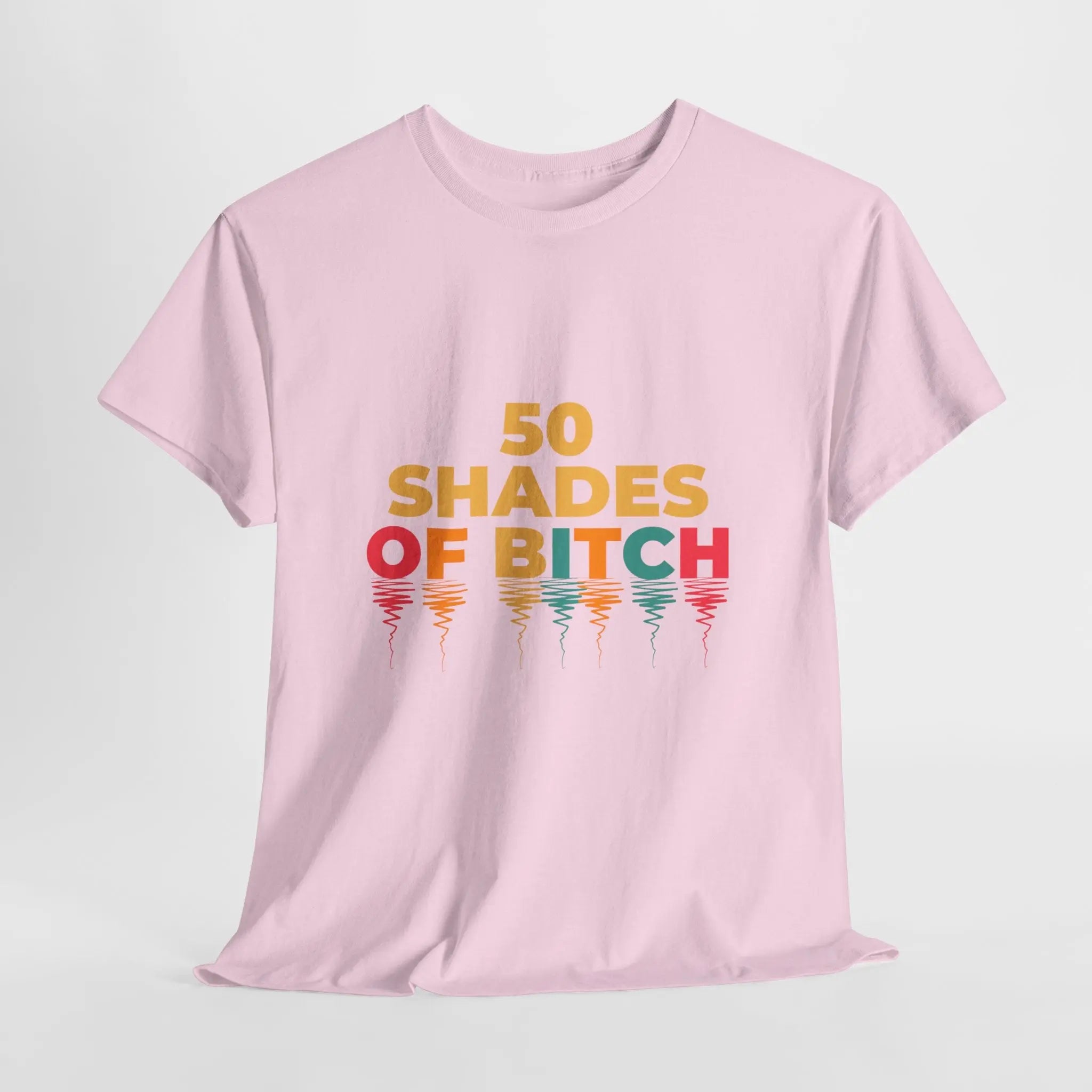 50 Shades of Bitch Funny Graphic T- Shirt Printify