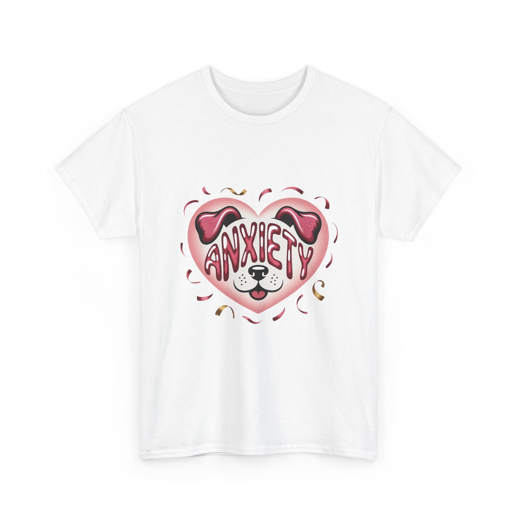 Anxiety Heart Unisex Graphics T- Shirt Printify