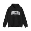 Cozy Winter Freezing Graphic Hoodie Printify