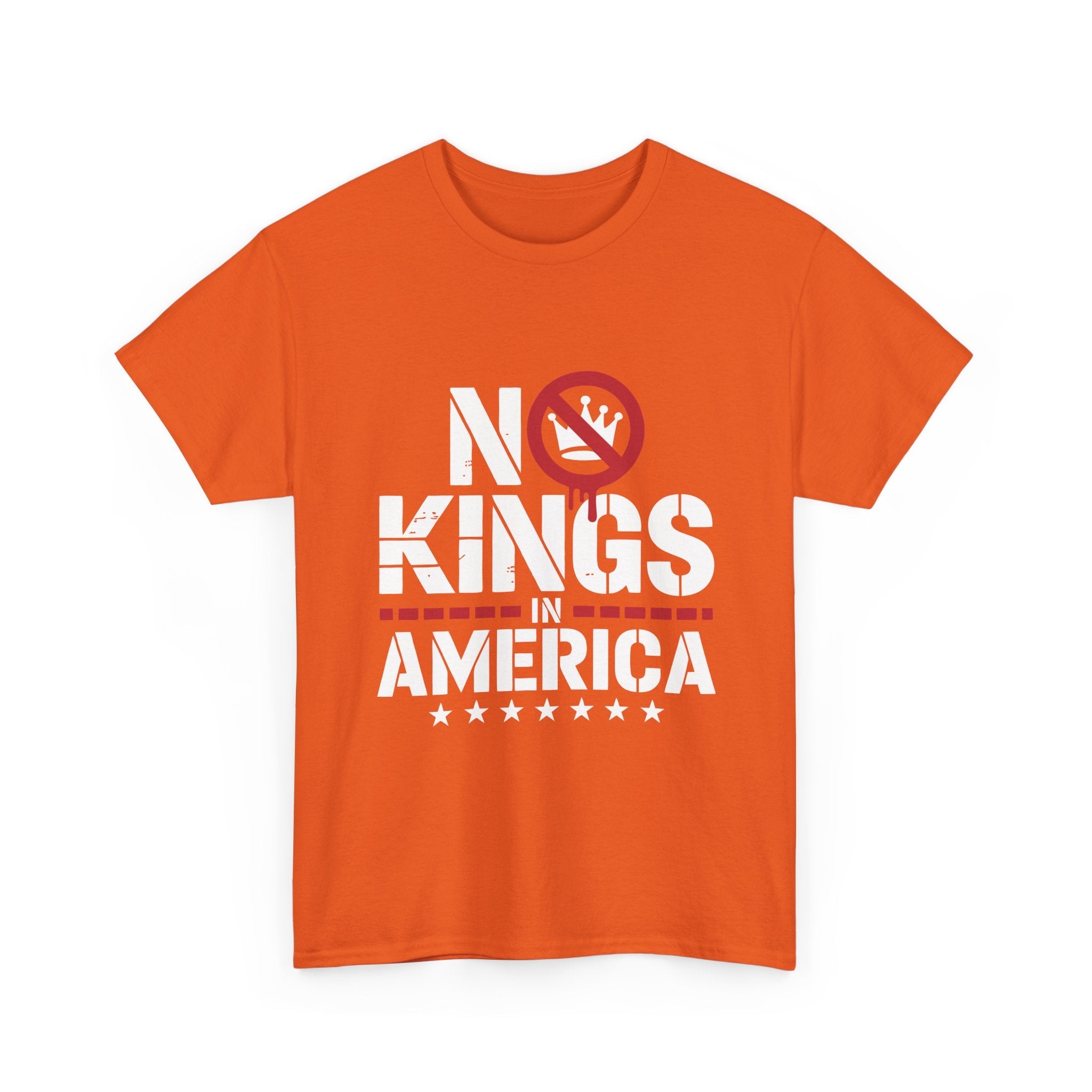 Statement Graphic ' No Kings in America ' T- Shirt Printify