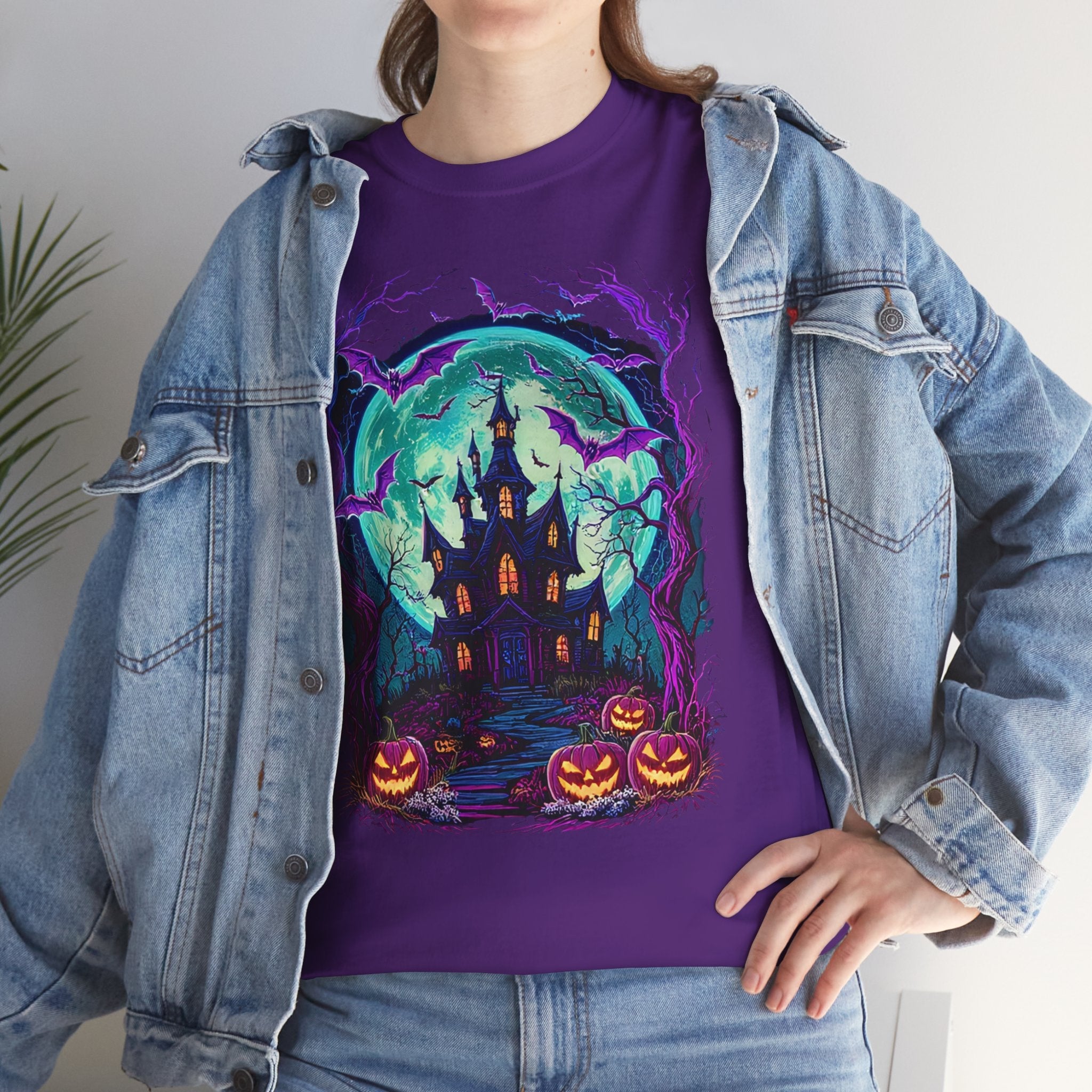 Halloween Haunted House T- Shirt Printify
