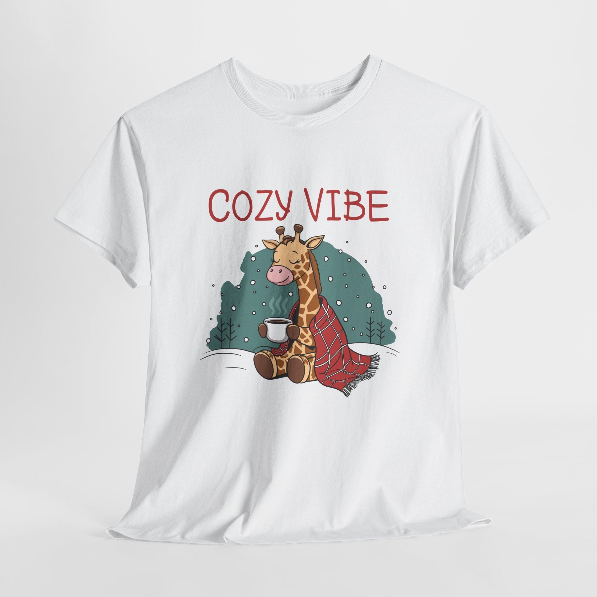 Cozy Vibe Giraffe Unisex T-Shirt Printify