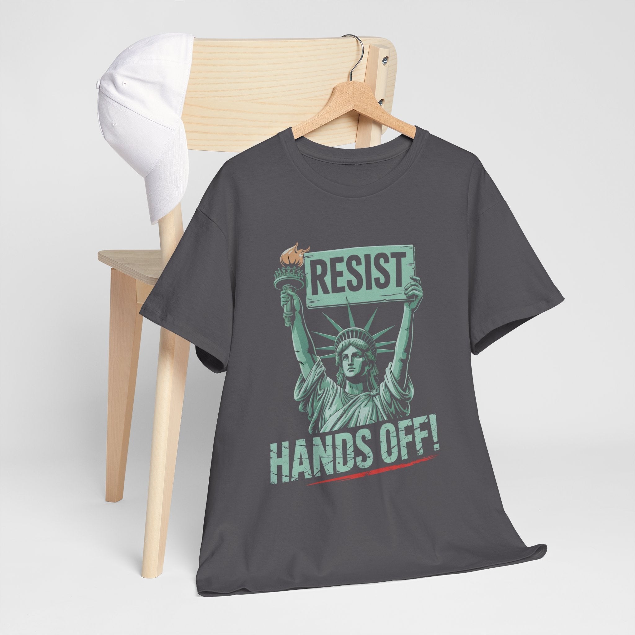 'Resist Hands Off!' Graphic T- Shirt Printify