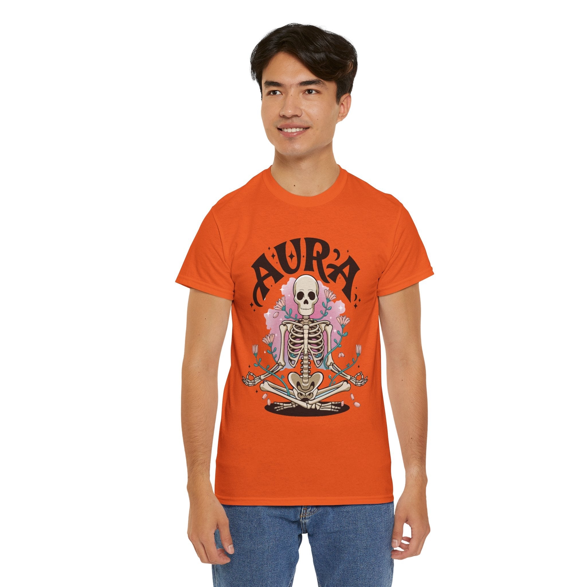 Aura Skeleton Halloween T-Shirt Printify