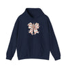 Candy Cane Bow Hoodie Printify