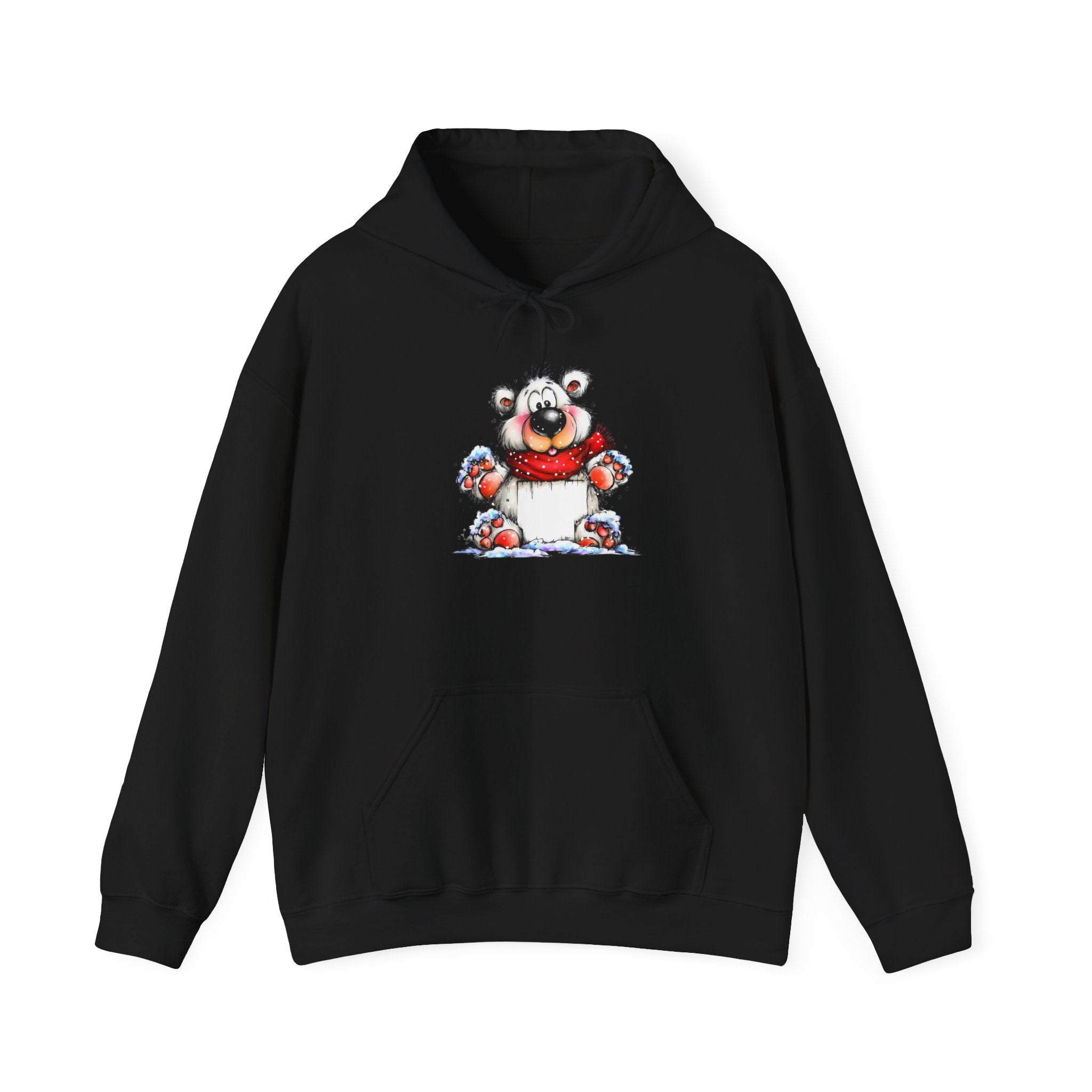 Cute Polar Bear Cartoon Hoodie Printify