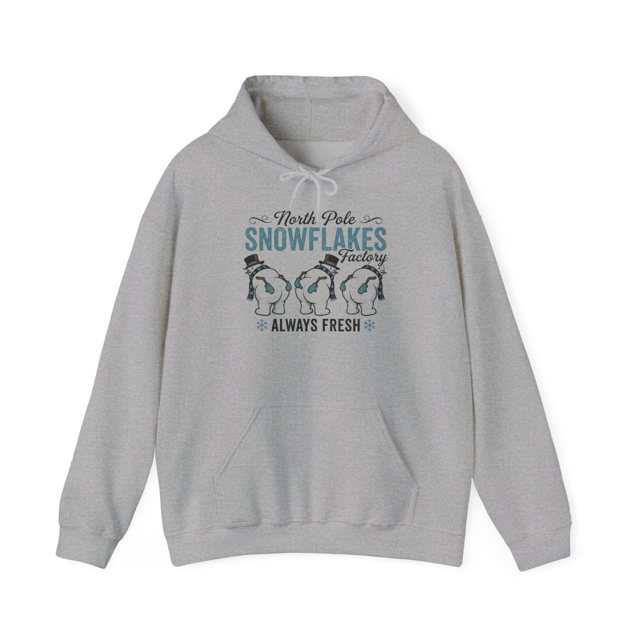 North Pole Snowflakes Hoodie Printify