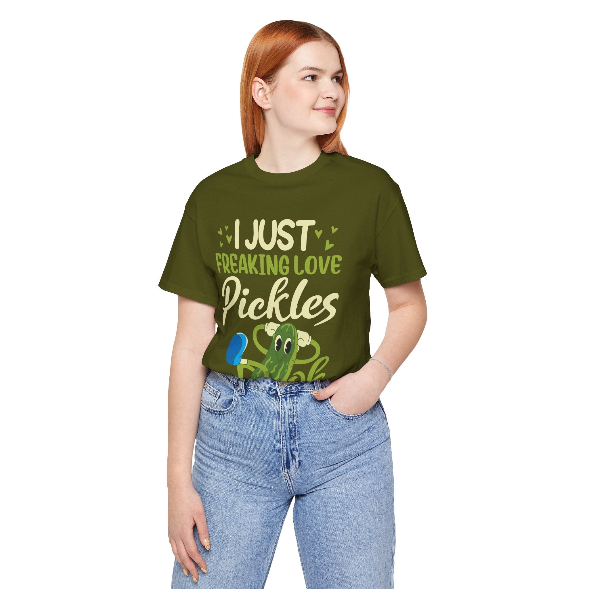 I Just Freaking Love Pickles T-Shirt Printify