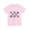 Snowflake Pattern Winter T- Shirt Printify