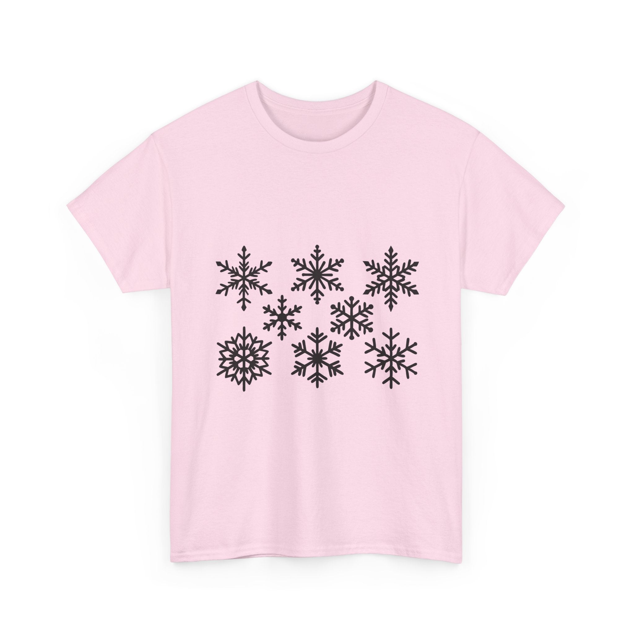 Snowflake Pattern Winter T- Shirt Printify