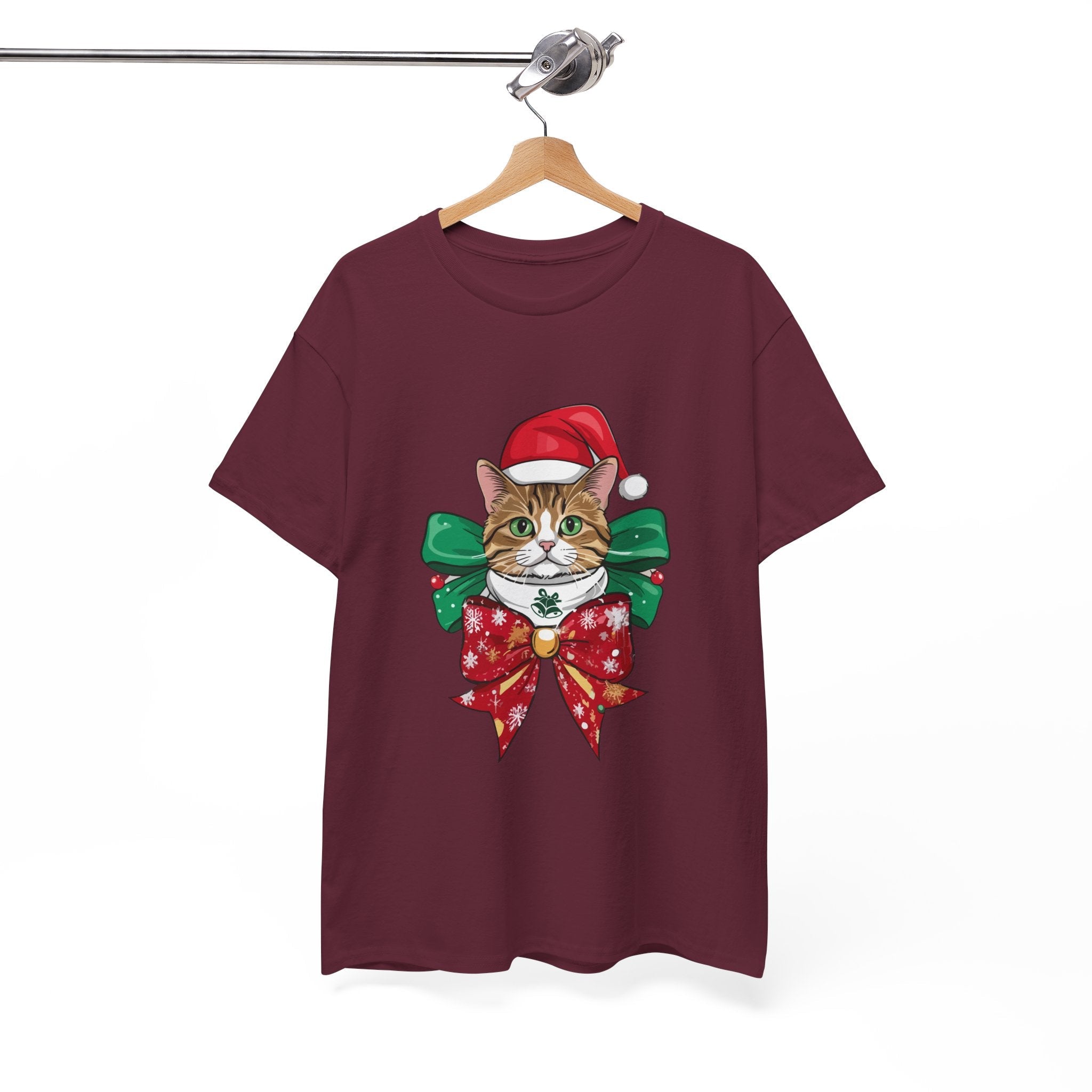 Christmas Cat Graphic T- Shirt Printify