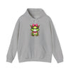 Cute Green Cat Hoodie Printify
