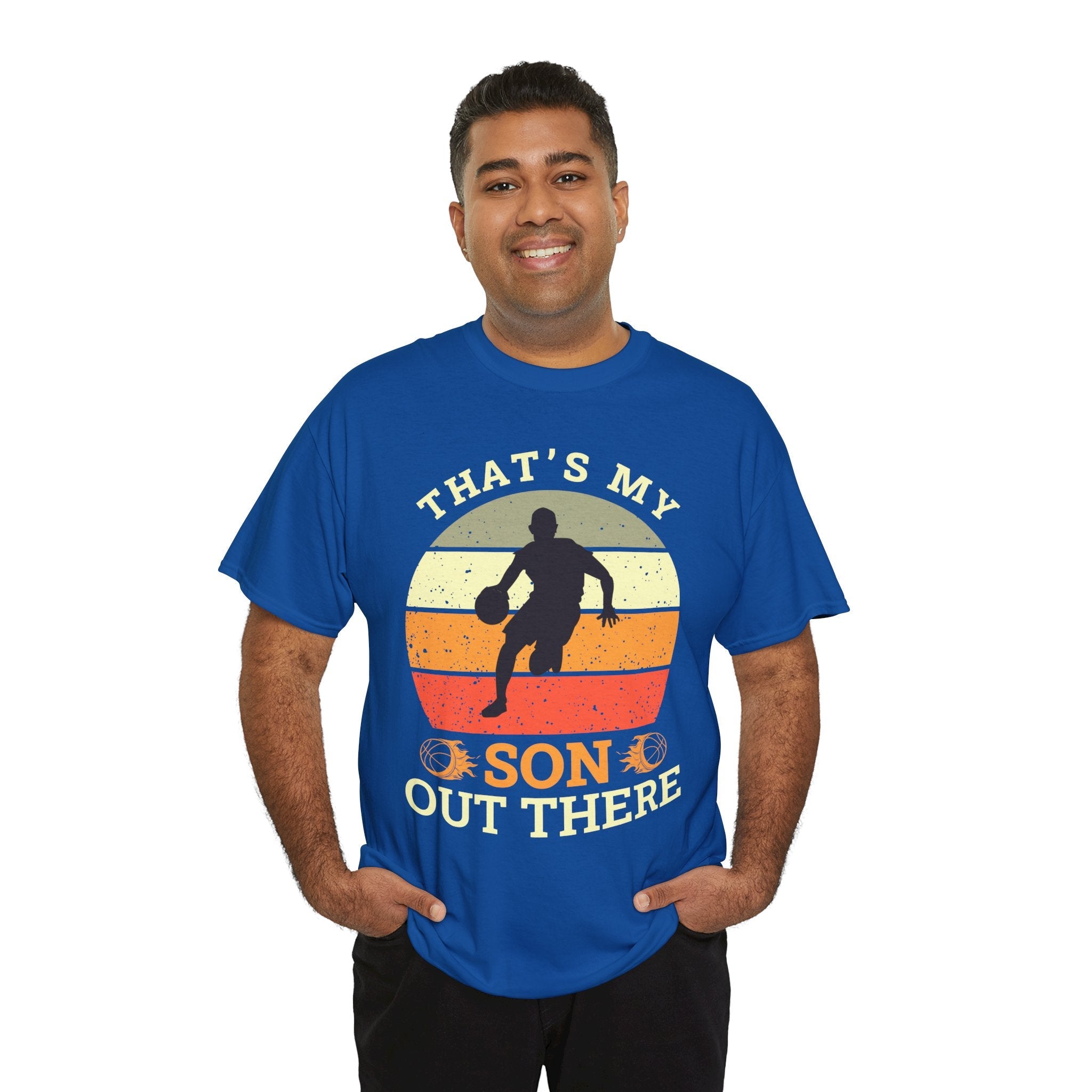 Sporty Basketball Dad T-Shirt Printify