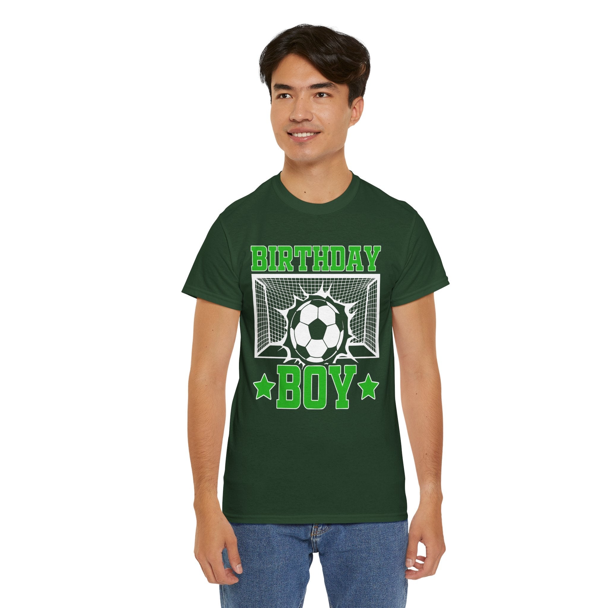 Birthday Boy Soccer T-Shirt Printify