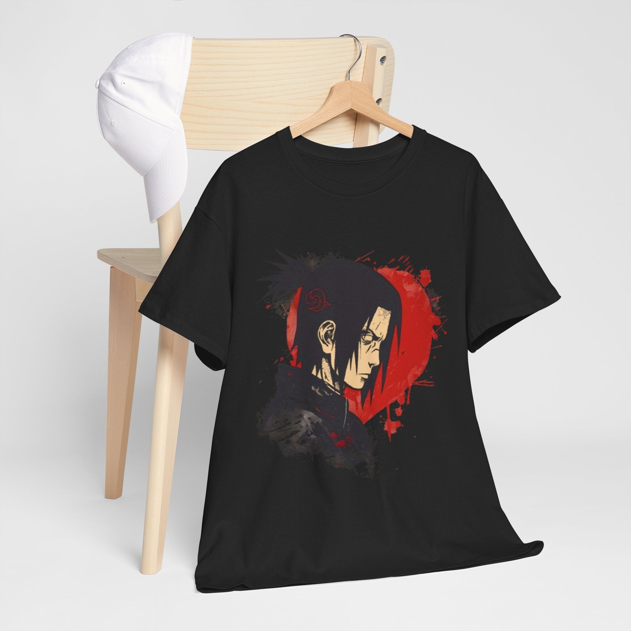 Samurai Shadow Anime Graphic T- Shirt Printify