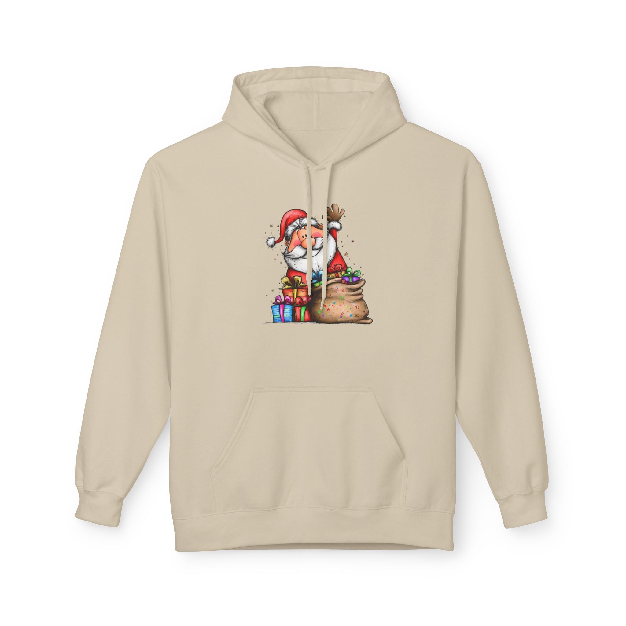 Santa Graphic Christmas Hoodie Printify