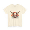 Boho Floral Skull Unisex T-Shirt Printify