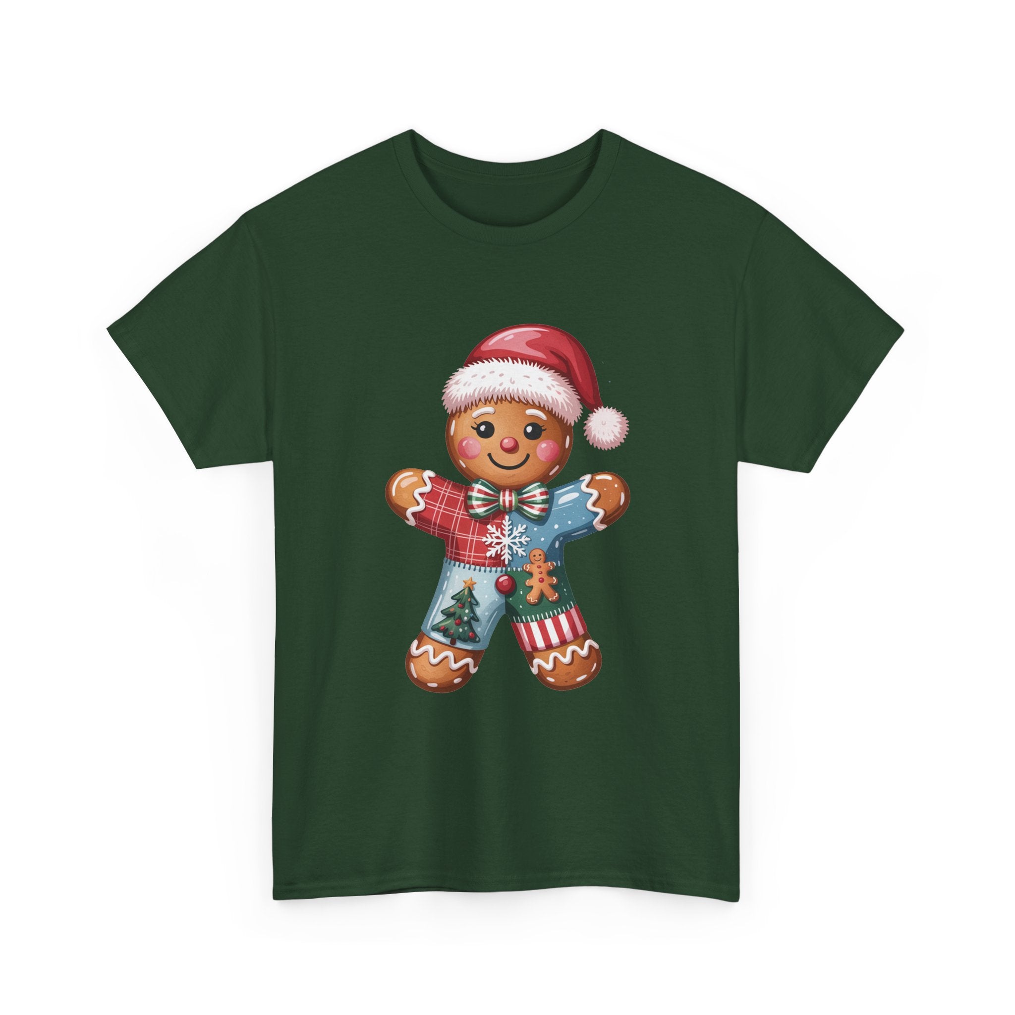Gingerbread Man Christmas T- Shirt Printify