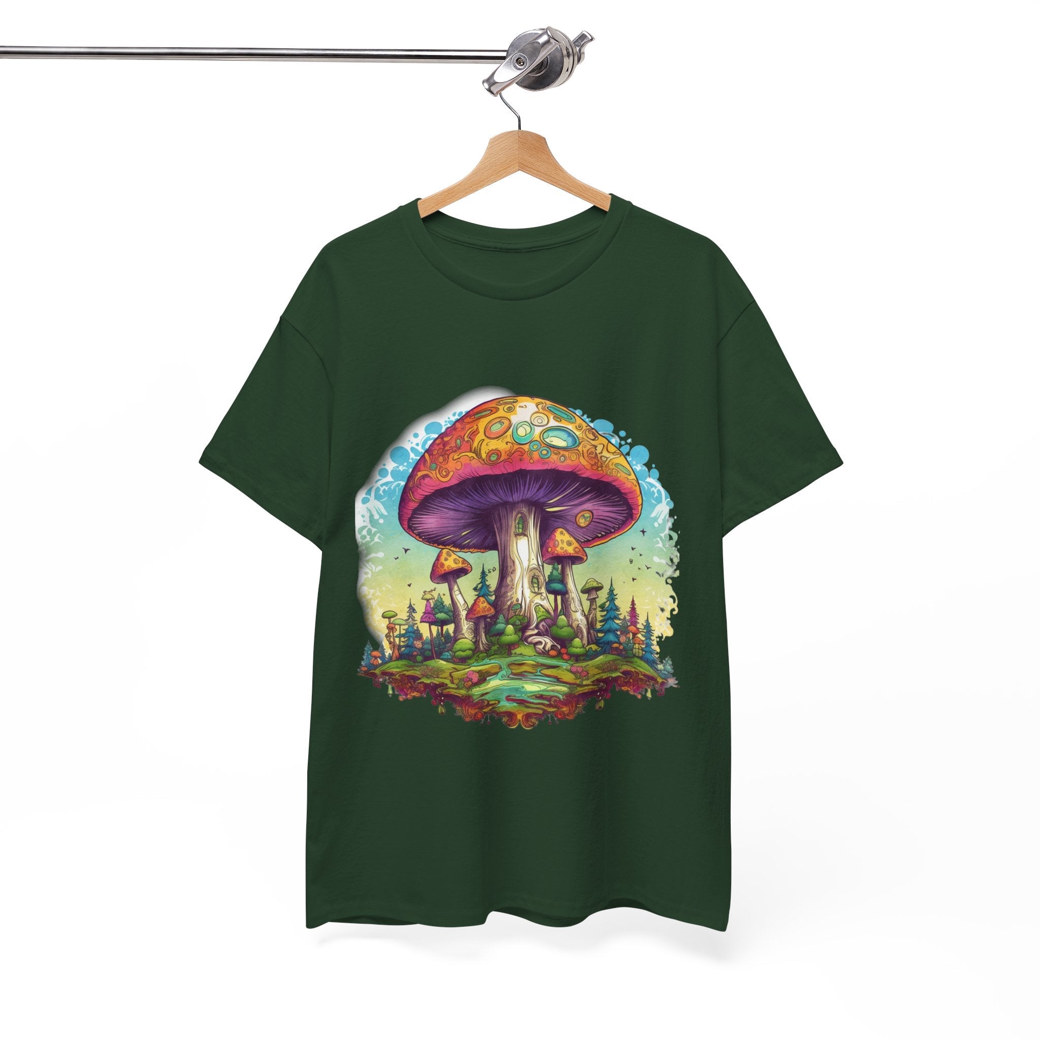 Colorful Mushroom Art Graphic T-Shirt Printify