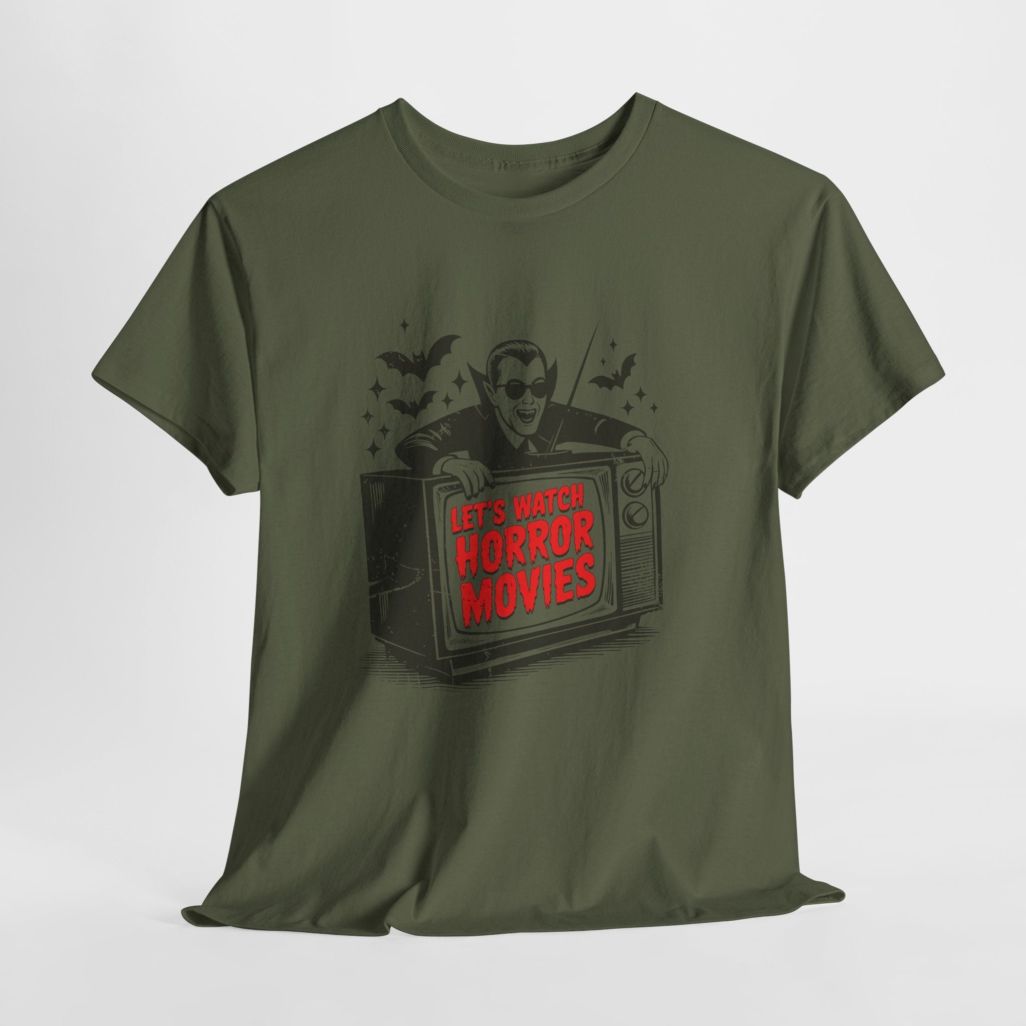 Let's Watch Horror Movies Unisex T-Shirt Printify