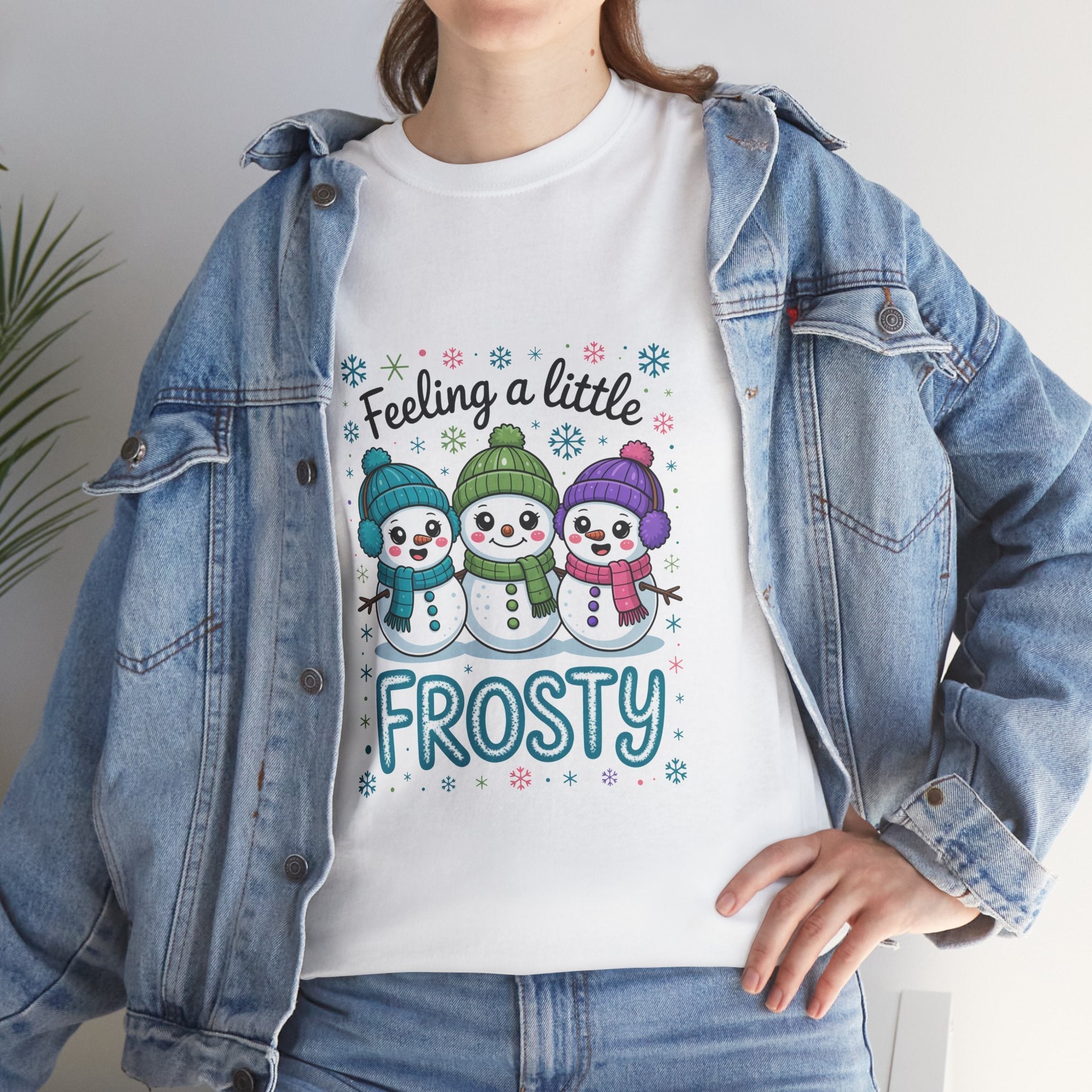 Frosty Friends Graphic Winter T- Shirt Printify