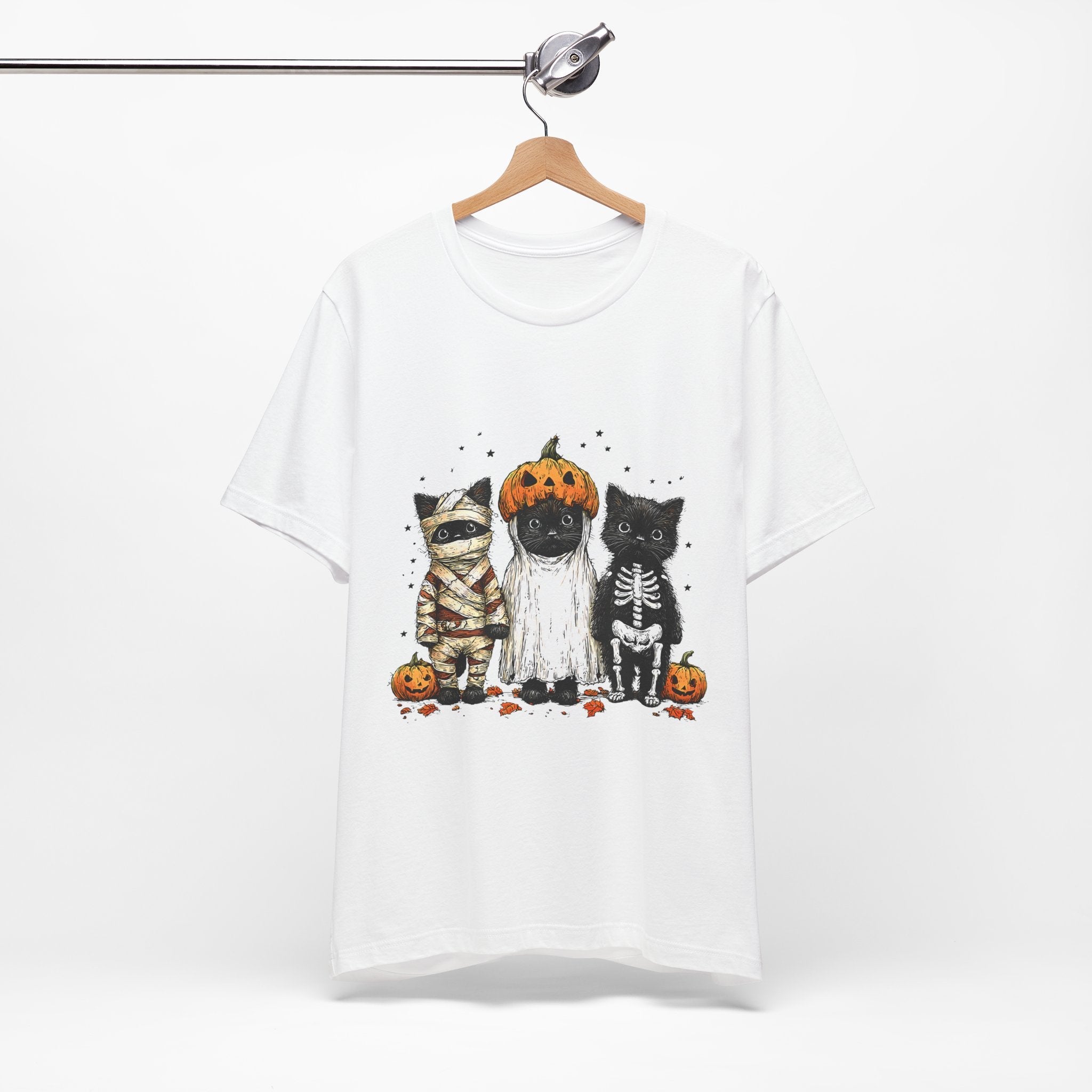 Halloween Spooky Cats Graphic T-Shirt Printify