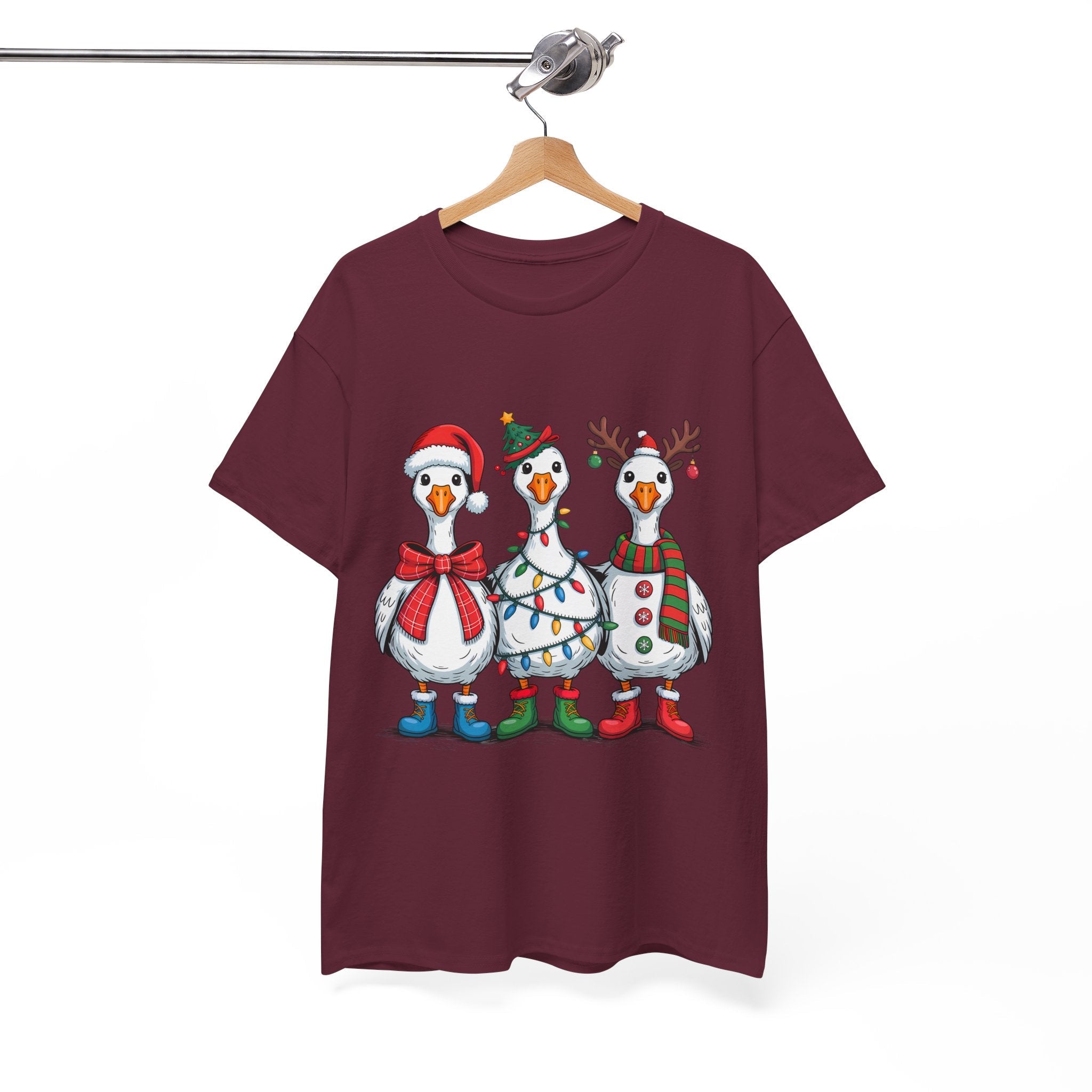 Cute Christmas Goose T-Shirt Printify