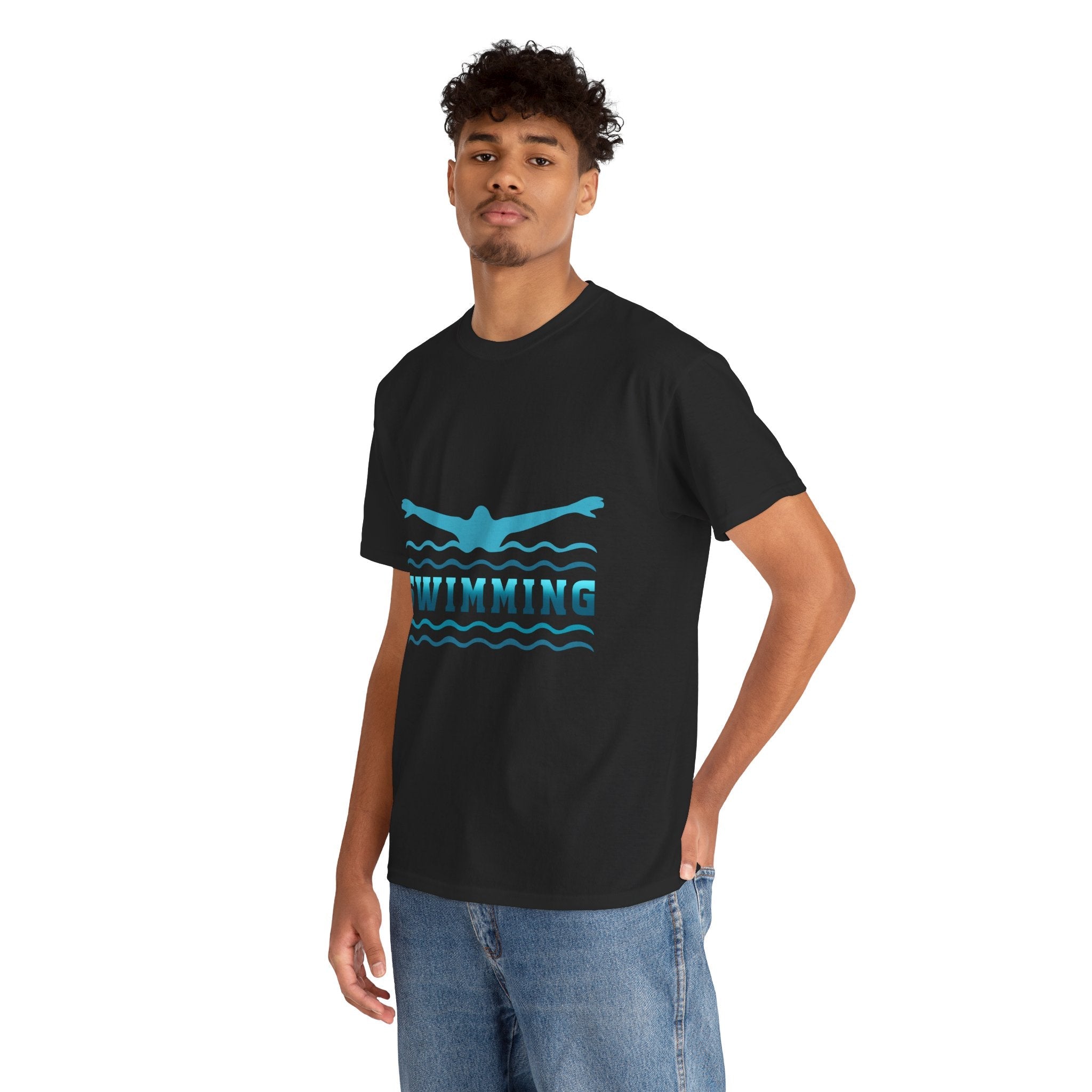 Swimming Unisex T-Shirt Printify