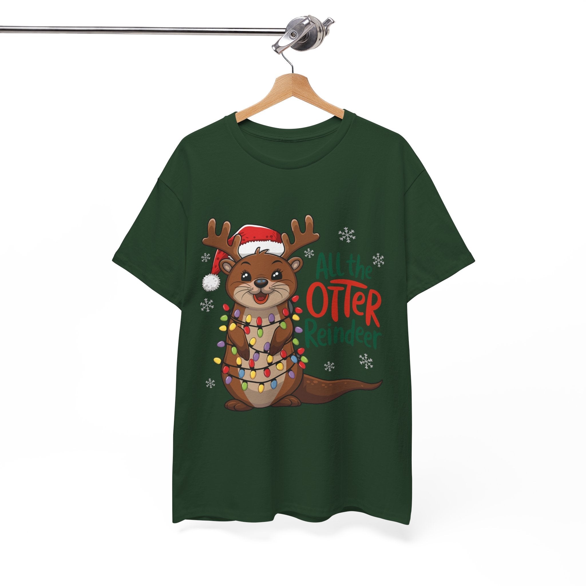 All the Otter Reindeer Cute T- Shirt Printify