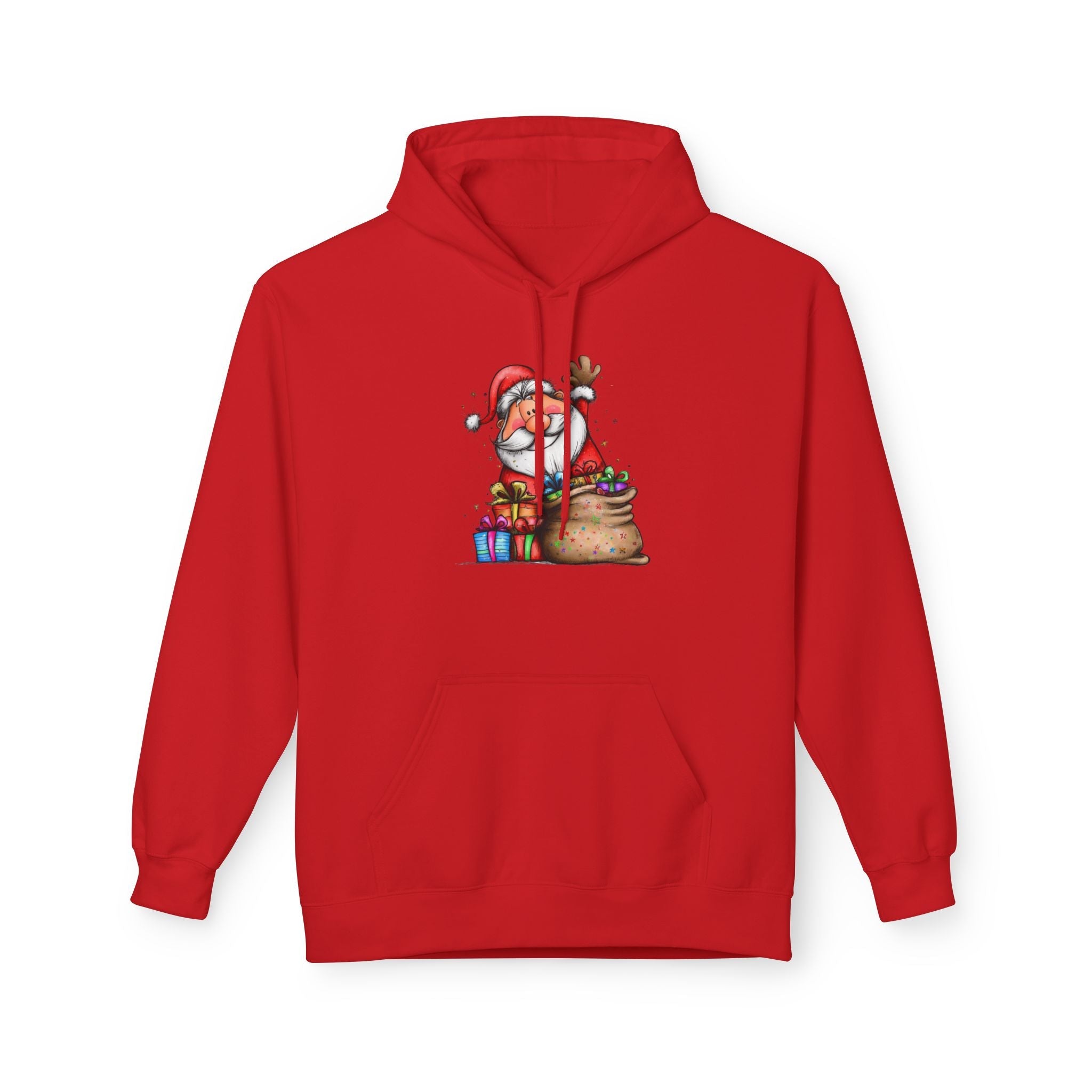 Santa Graphic Christmas Hoodie Printify