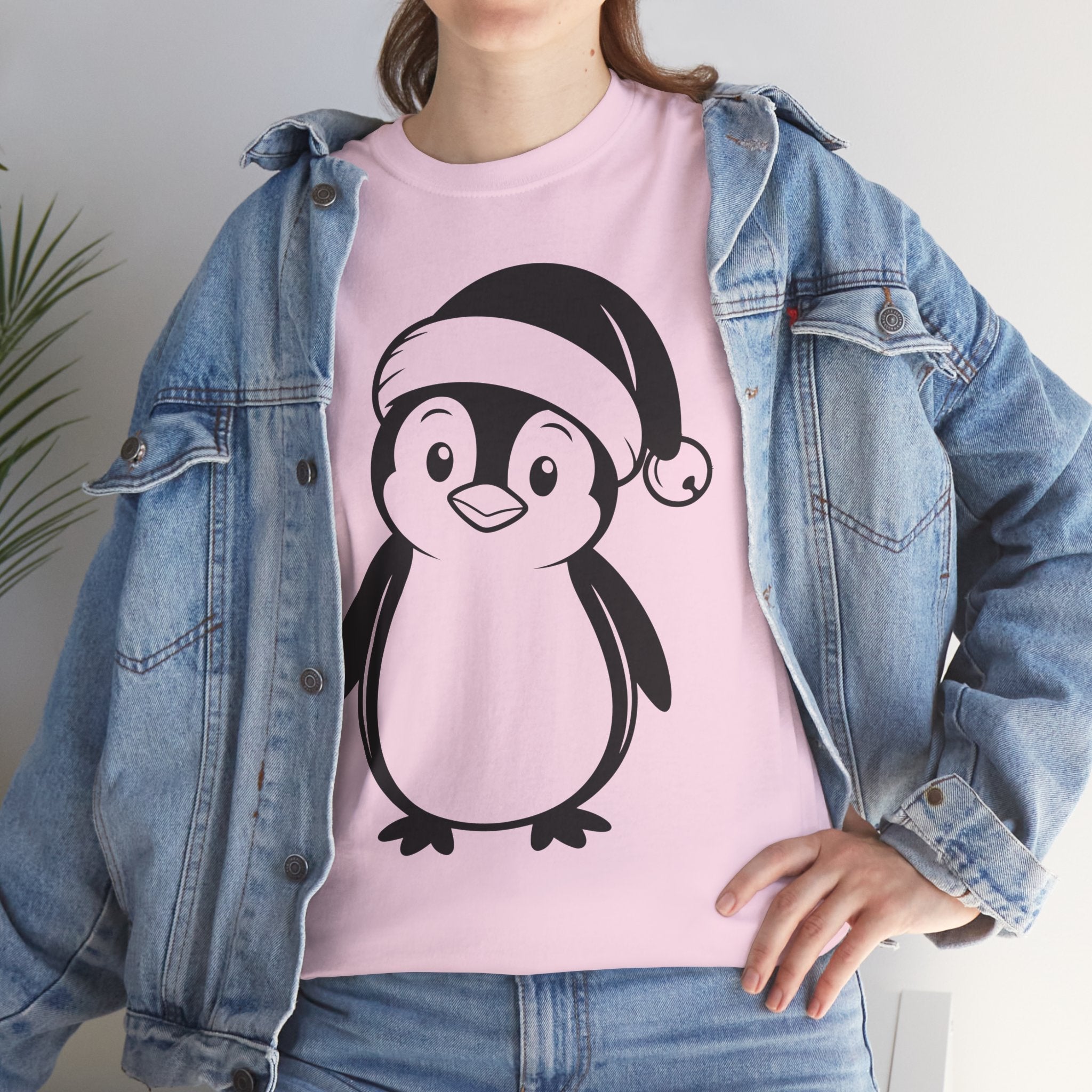 Cute Penguin Christmas Unisex T-Shirt Printify